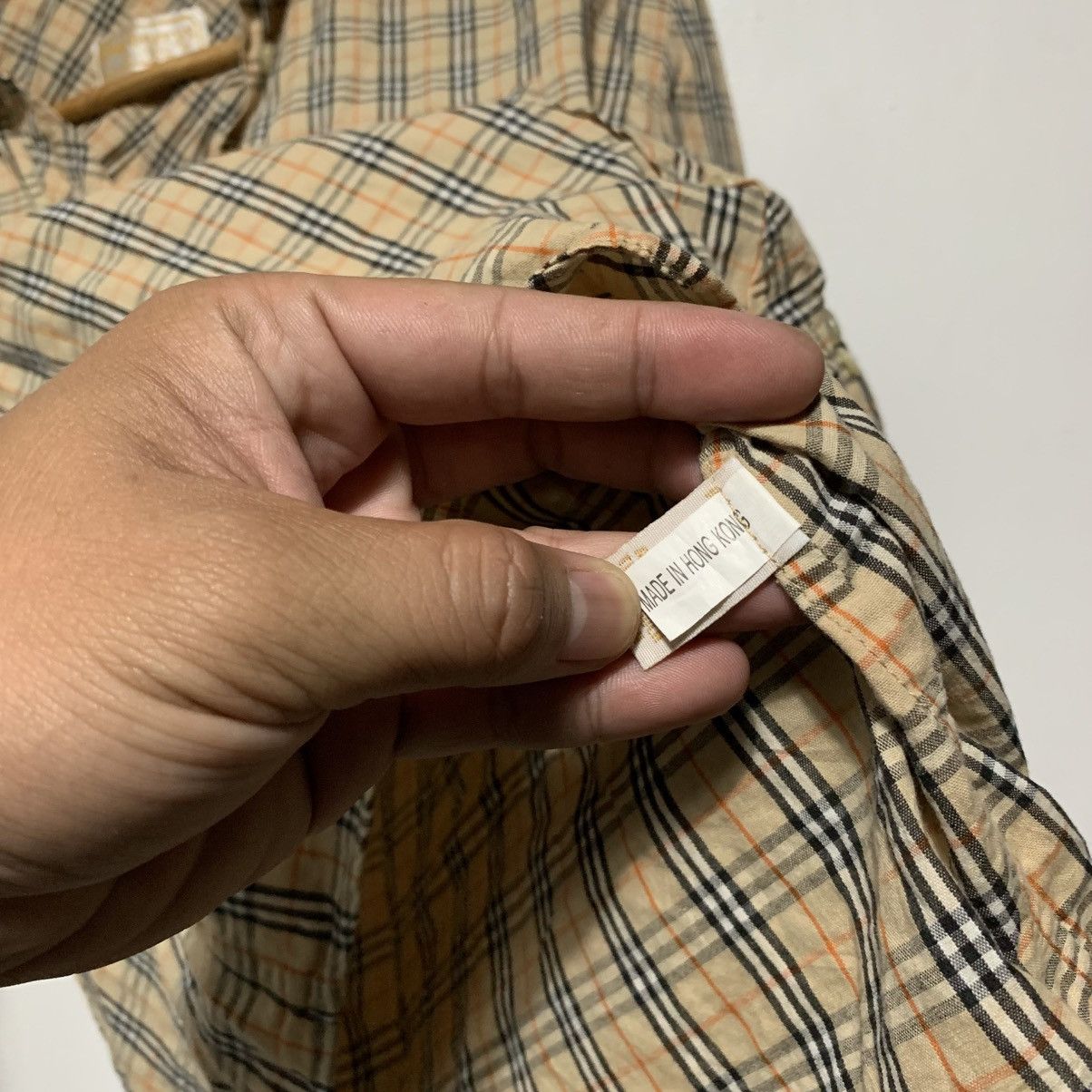 Burberry Vintage Burberry Plaid Buttons Size L / US 10 / IT 46 - 8 Thumbnail
