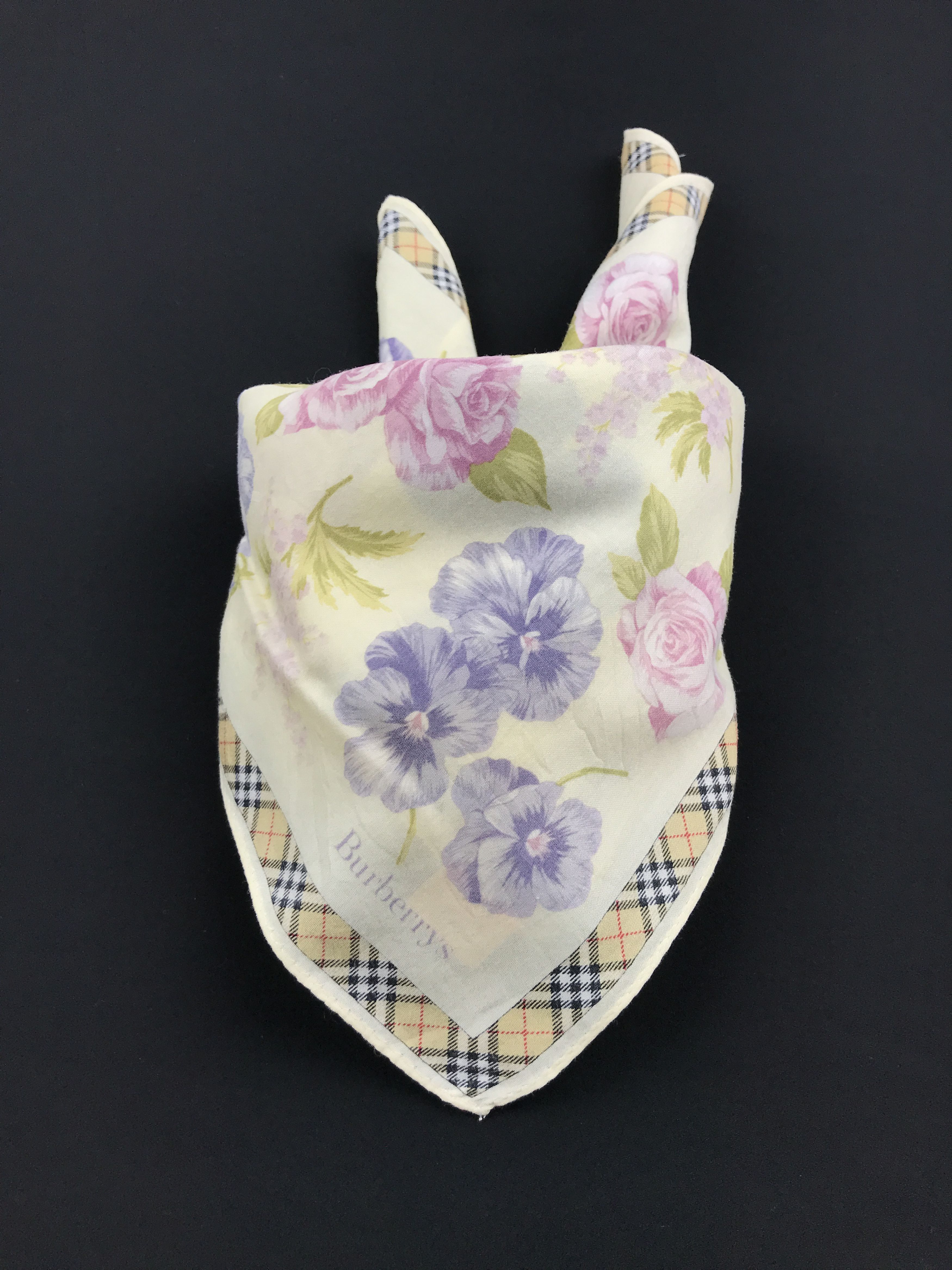 Burberry × Vintage Vintage Burberry Bandana Neckerchief Handkerchief Size ONE SIZE - 3 Thumbnail