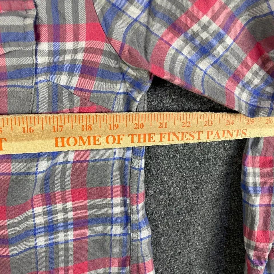 Other Jachs Girlfriend Top Women's Pearl Snap Flannel Cotton L Size L / US 10 / IT 46 - 4 Thumbnail