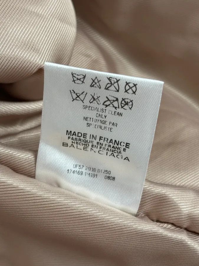 Balenciaga AW2006 Balenciaga Beige Premium Leather Jacket Size US M / EU 48-50 / 2 - 11 Thumbnail