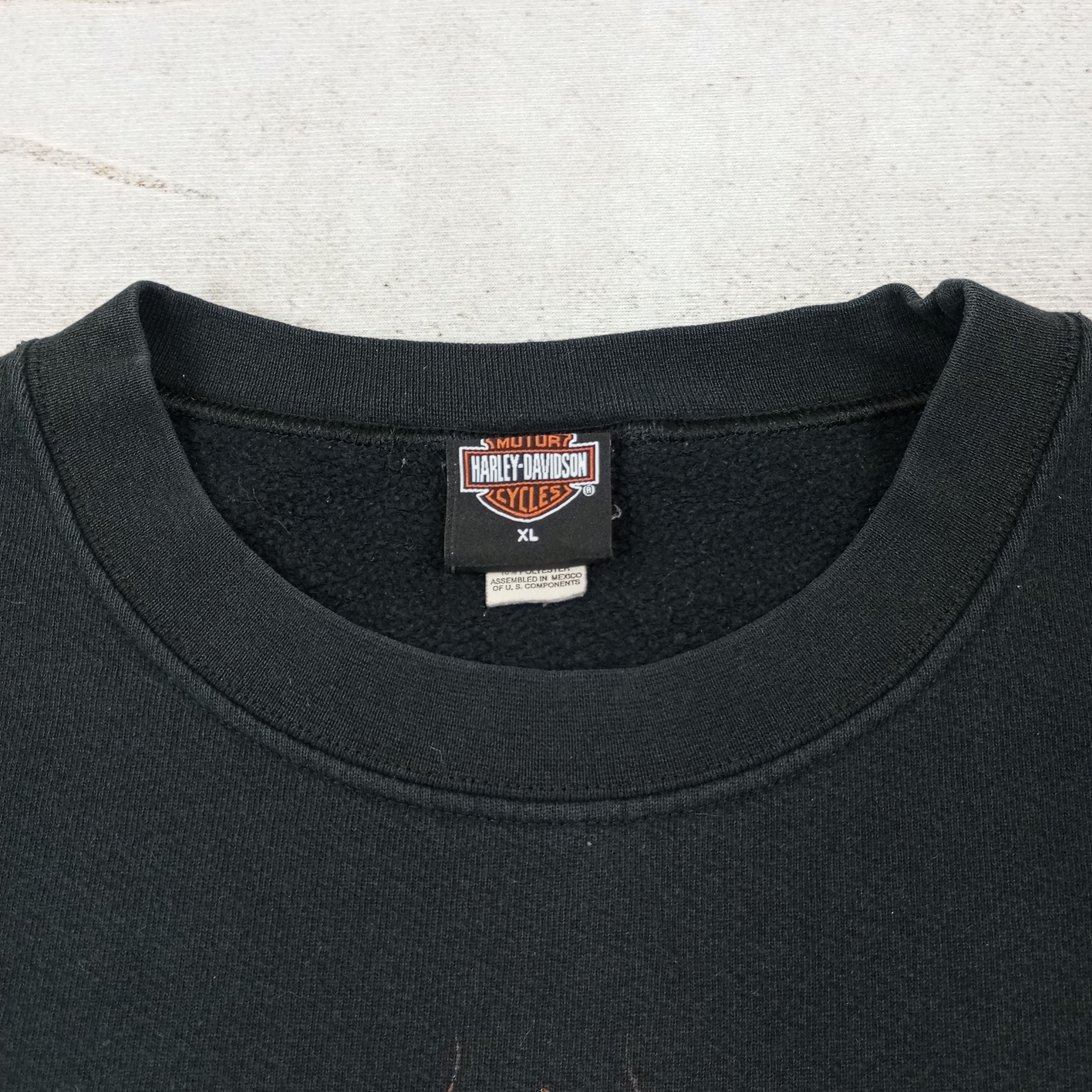 Harley Davidson × Vintage Harley Davidson Sweatshirt c221n23 Size US XL / EU 56 / 4 - 4 Thumbnail