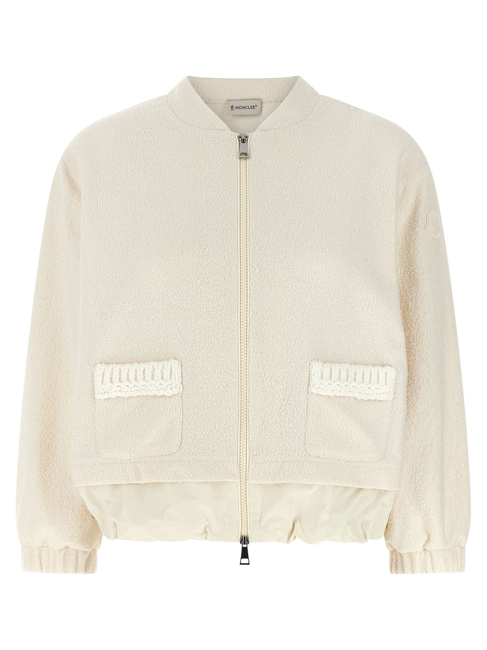 Moncler Bouclé cardigan Size S / US 4 / IT 40 - 1 Thumbnail