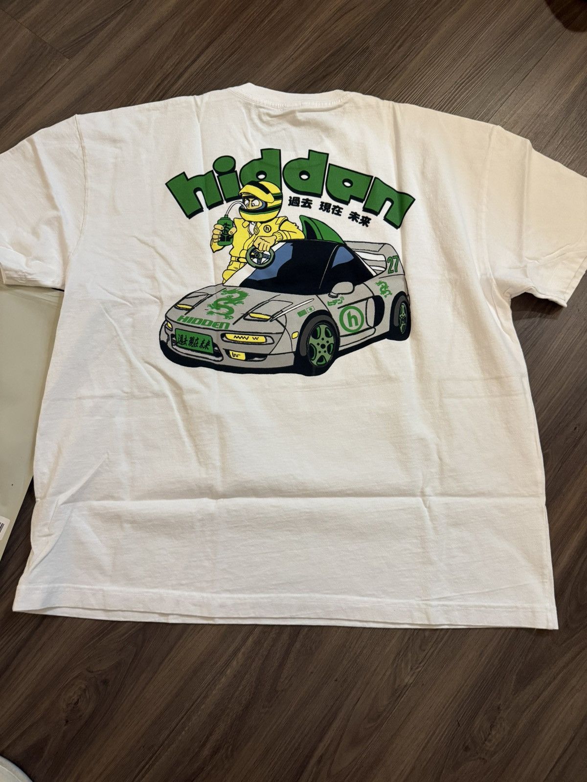 HIDDEN Hidden NY Driver Tee White XL Graphic Japanese Car Back Size US XL / EU 56 / 4 - 3 Thumbnail