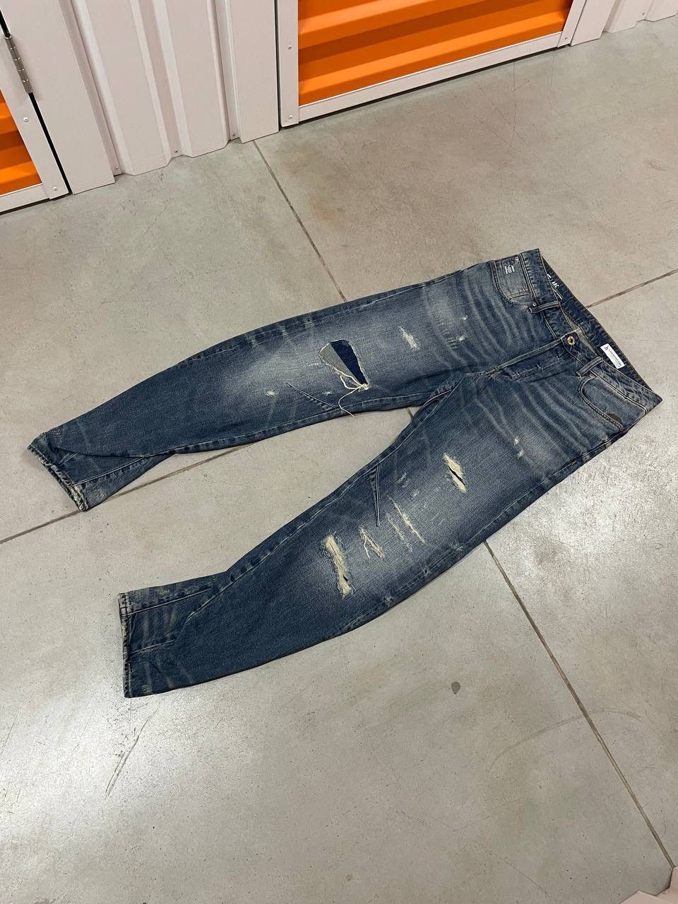 Arc 3D Relaxed Tapered Vintage G Star Raw Distressed Jeans