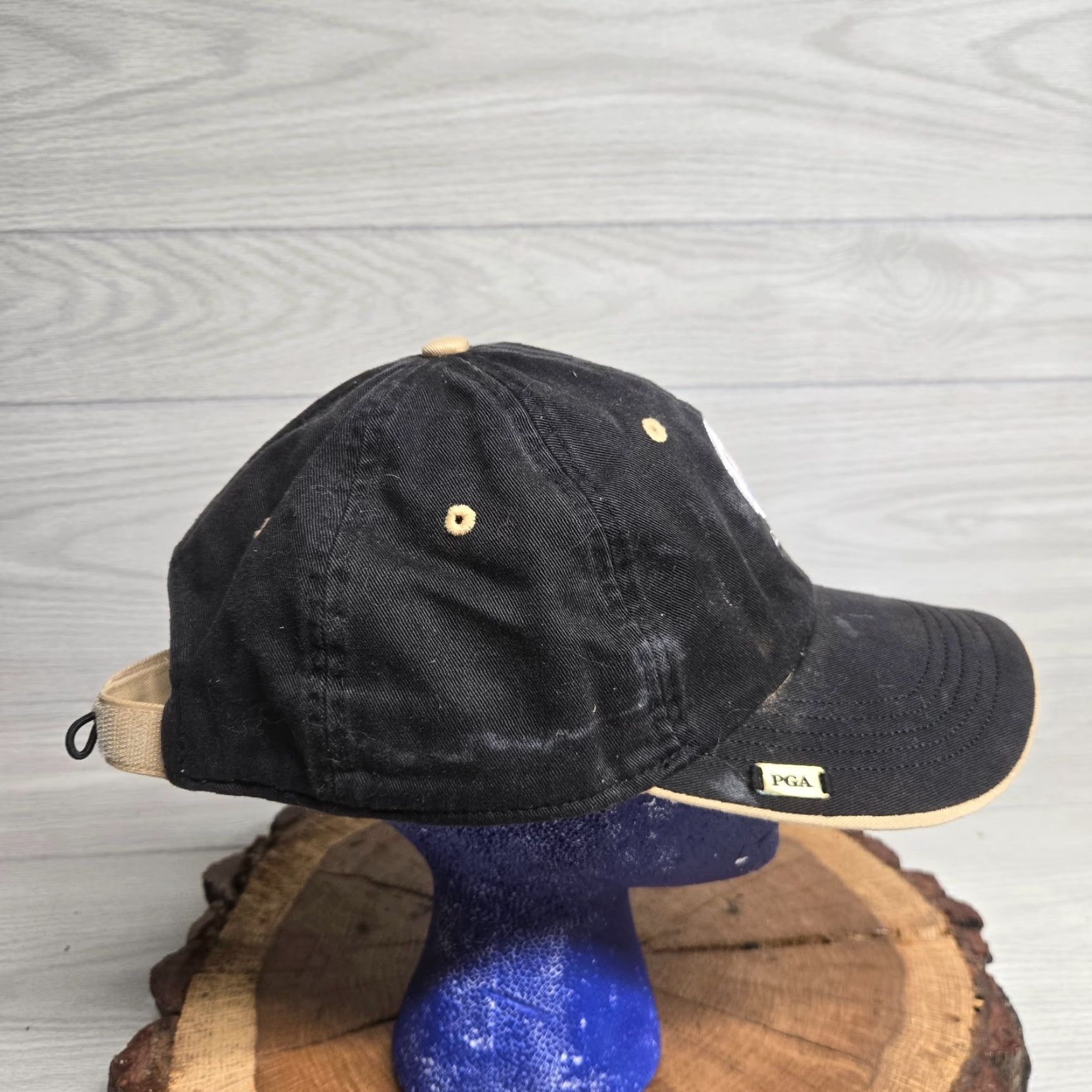Vintage VINTAGE Ahead Golf Hat Unisex Adults Summer Cotton 2012 Ryder Cup Medinah CC Stretch Adjustable Black Size ONE SIZE - 2 Thumbnail