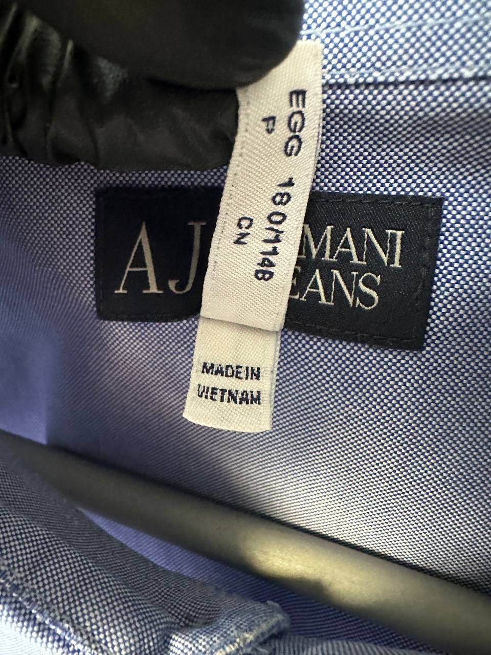 Armani Armani Jeans Vintage 90s Button Up Shirt Tessuto Logo Size US XXL / EU 58 / 5 - 14 Thumbnail