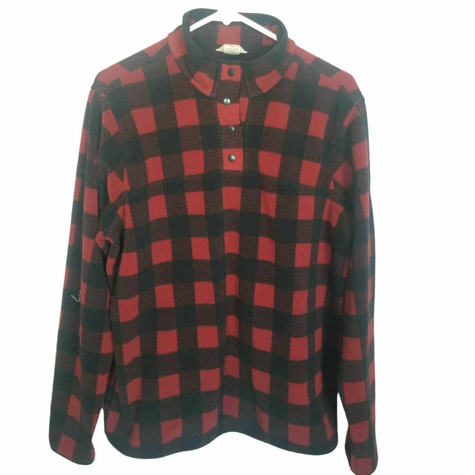 Duluth Trading Company Duluth Trading Co Mens Buffalo Plaid Fleece Pullover Sweater Size US XL / EU 56 / 4 - 1 Thumbnail