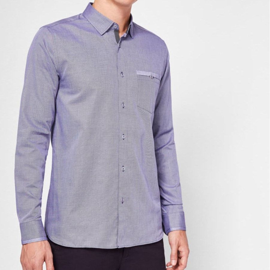 Ted Baker TED BAKER IFEL Semi Plain Shirt Micro Dot Navy Size 6 XXL XL Size US XXL / EU 58 / 5 - 1 Thumbnail
