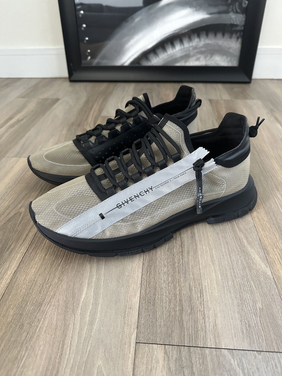 image of Givenchy Spectre Shoes in Grey, Men's (Size 13)