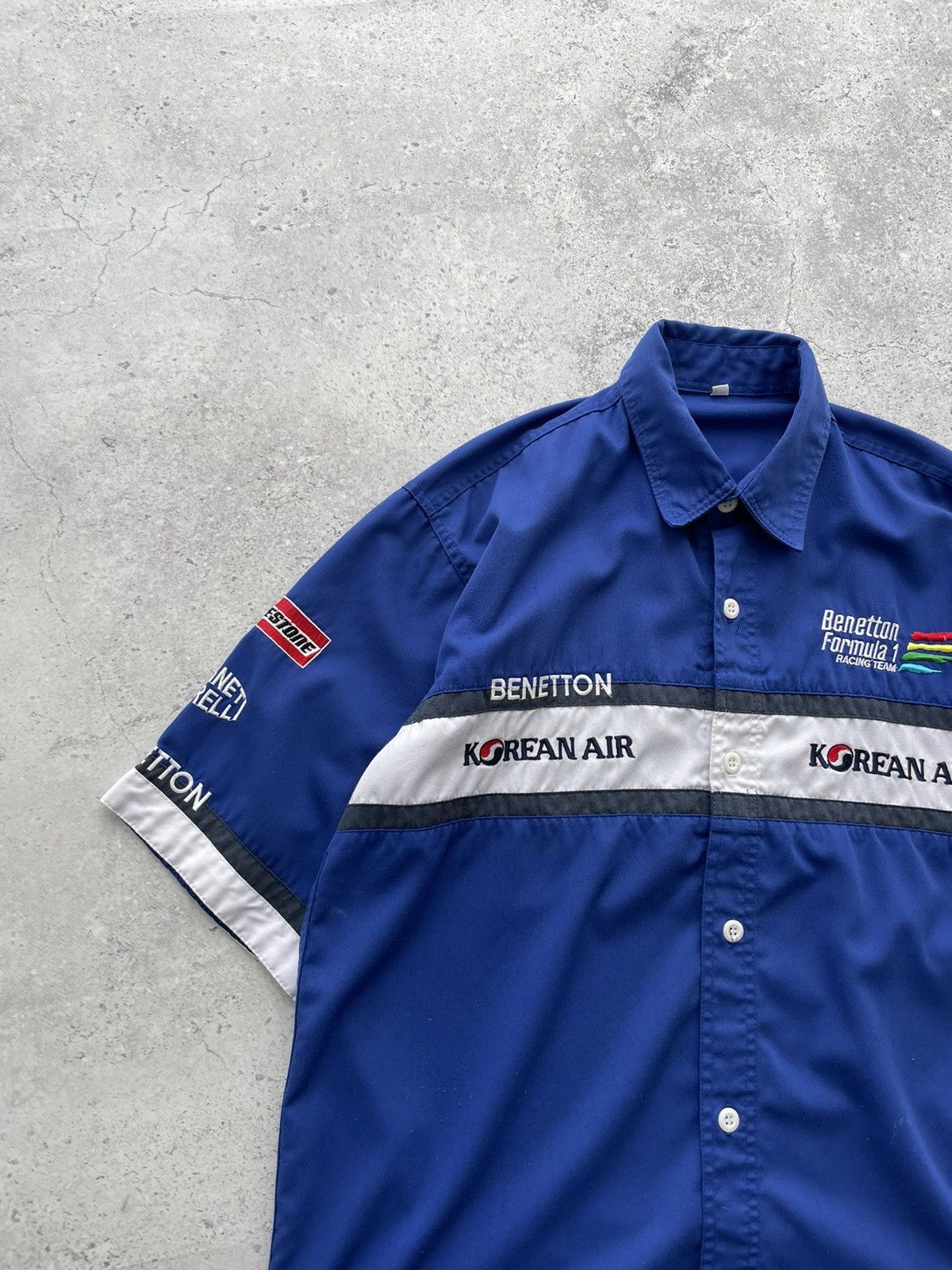 Benetton 2000s Rare Benetton Formula 1 Mild Seven Racing Team Shirt Size US L / EU 52-54 / 3 - 6 Thumbnail