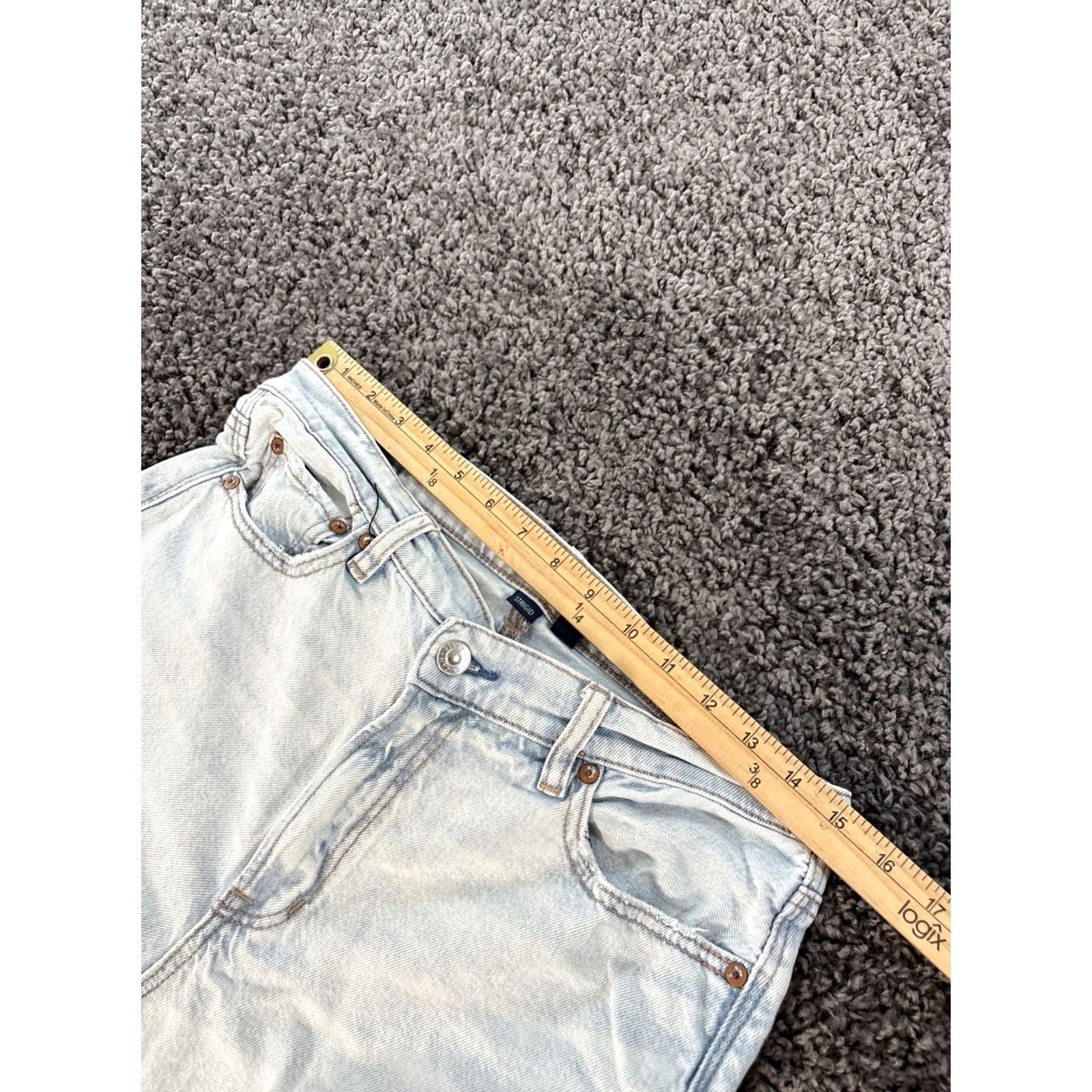 American Eagle Outfitters VINTAGE American Eagle Outfitters Jeans 8 Blue 90s Baggy Wide-Leg High Rise Denim Women Size 30" / US 8 / IT 44 - 4 Thumbnail