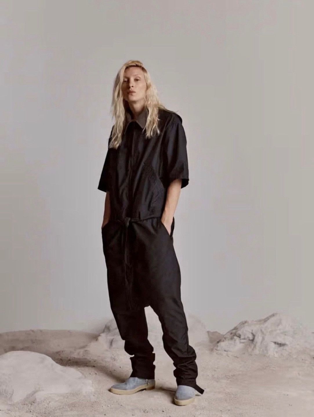 Fear of God Sixth Belted Nylon Jumpsuit Navy Eternal 6th 7th 8th Size US 32 / EU 48 - 7 Thumbnail