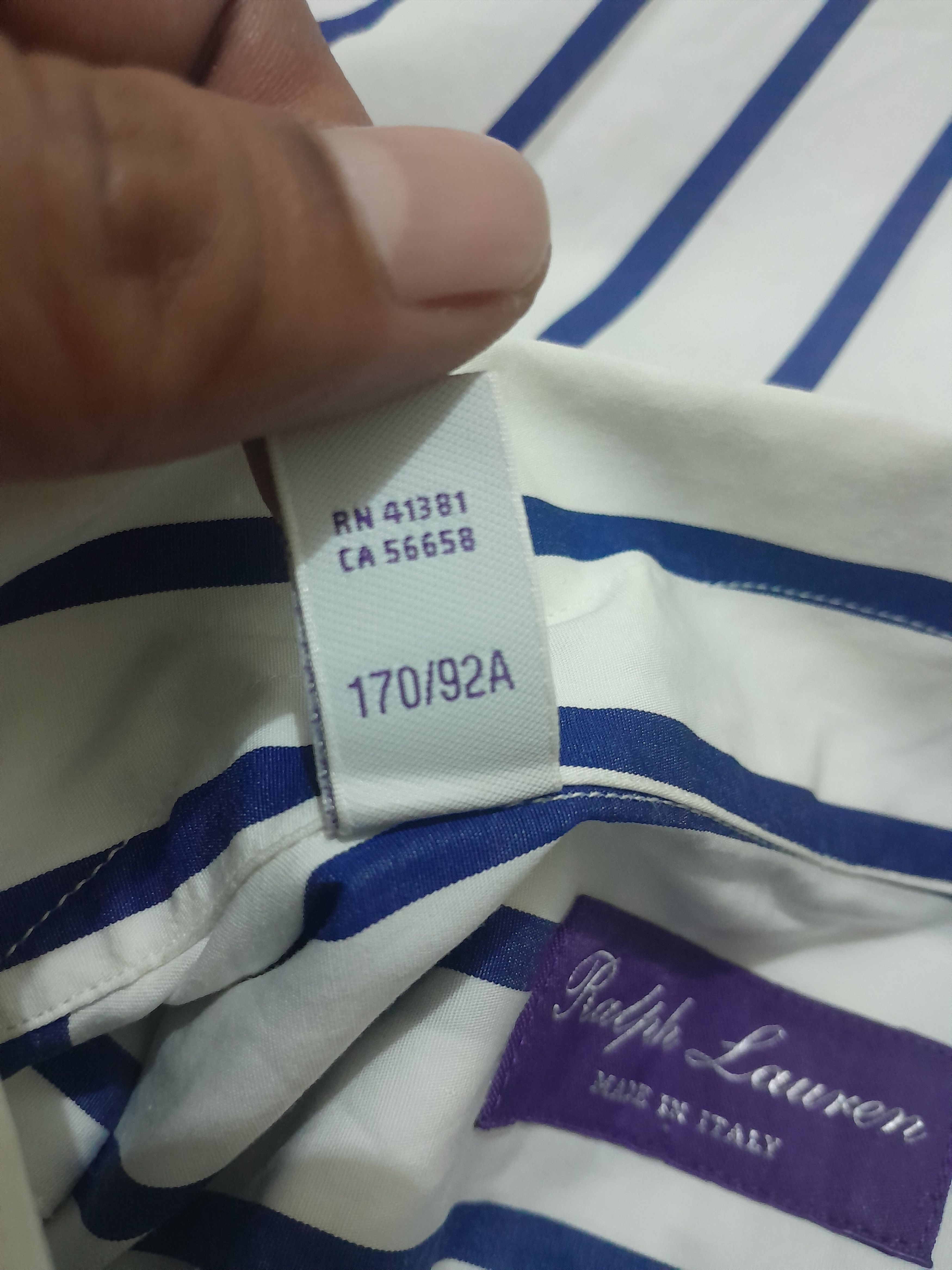 Ralph Lauren Purple Label Ralph lauren purple label stripe shirt Size US S / EU 44-46 / 1 - 4 Thumbnail