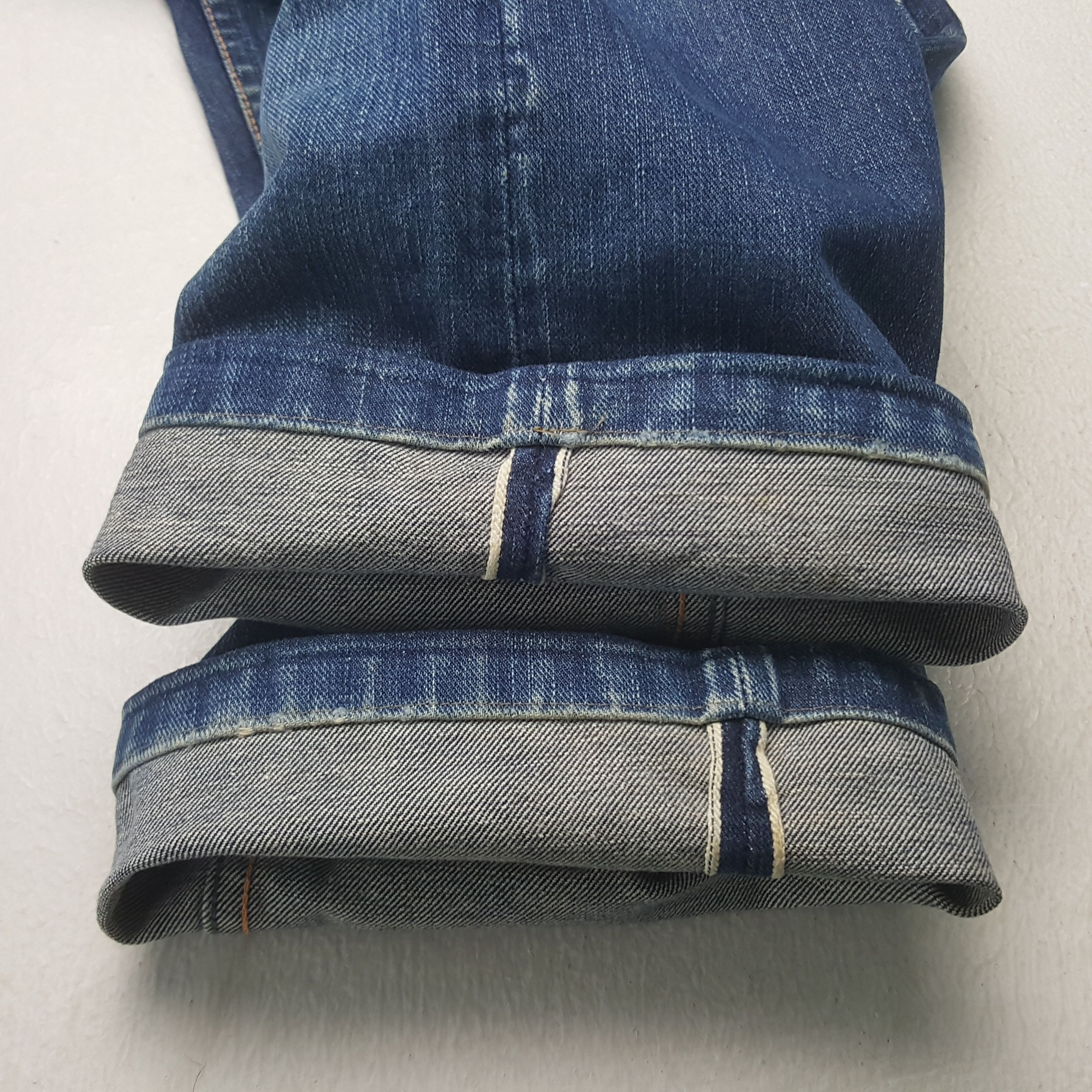 Japanese Brand Vintage Head Light Selvedge Denim Jeans Size US 30 / EU 46 - 12 Thumbnail