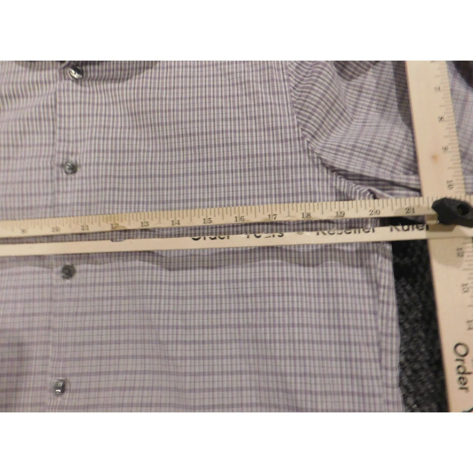 Calvin Klein Calvin Klein Collection Mens Shirt Slim Fit Button-Up Purple Striped Long Sleeve Medium Regular Size M Button-Down Collar Size US M / EU 48-50 / 2 - 5 Thumbnail