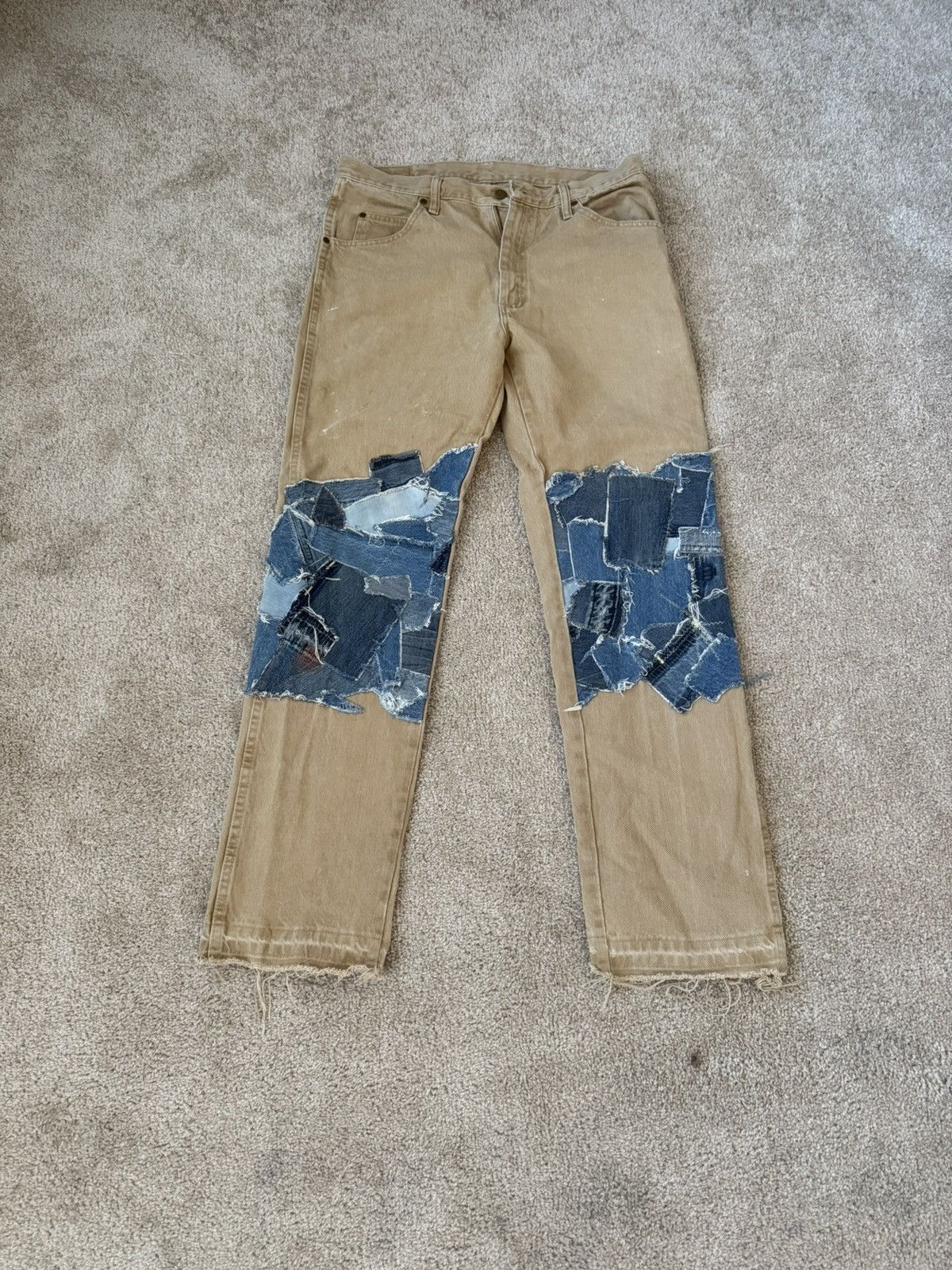 Wrangler CustomPatchwork denim Wrangler jeans 34x32 KAPITAL Size US 34 / EU 50 - 1 Thumbnail