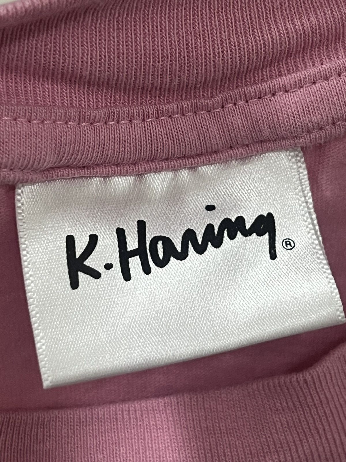 Keith Haring Keith Haring Pink Tee Size US L / EU 52-54 / 3 - 4 Thumbnail