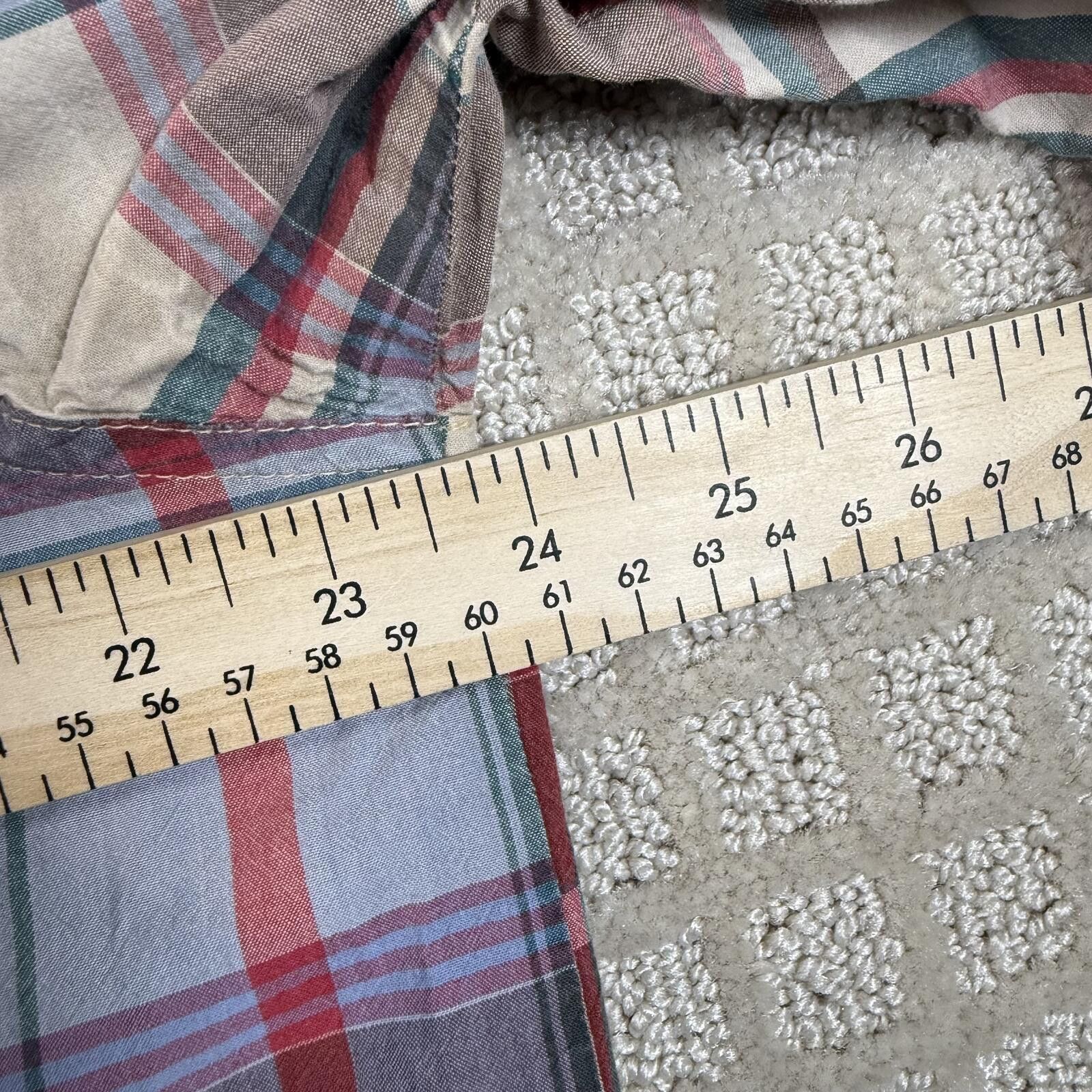 Other Weird Fish Plaid Button Up Long Sleeve Shirt 2XL Size US XXL / EU 58 / 5 - 5 Thumbnail