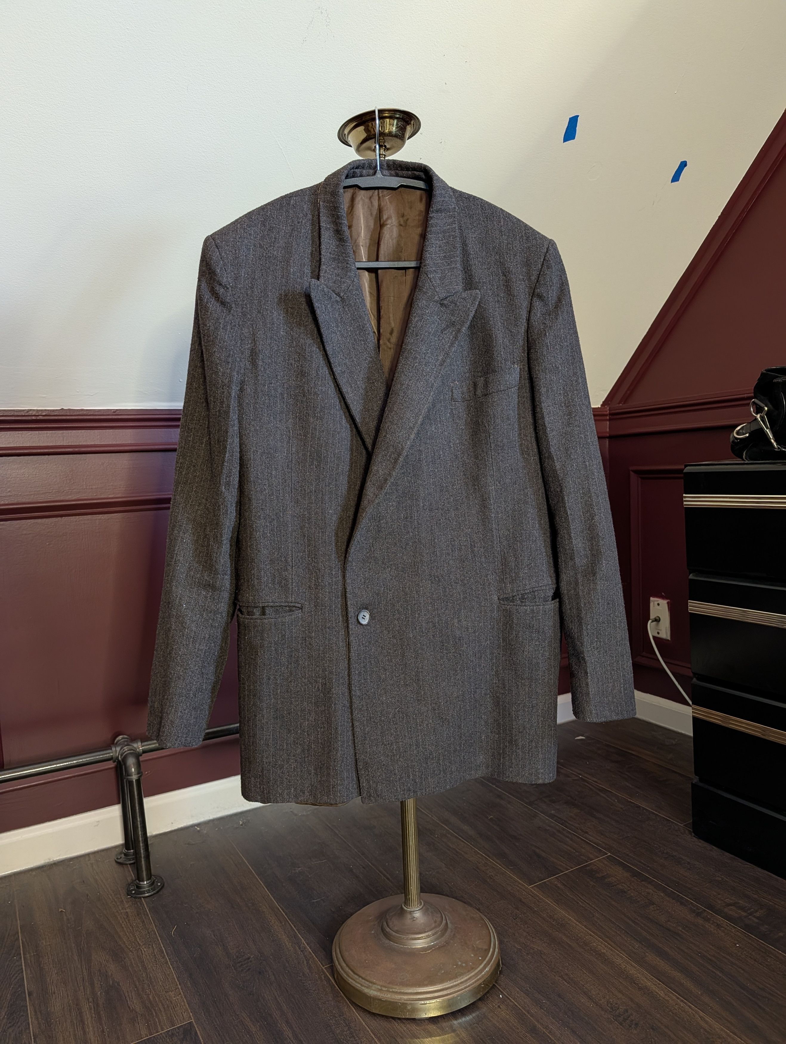 Ducati Hand tailored vintage double breasted speckled weave jacket Size 40R - 1 Thumbnail
