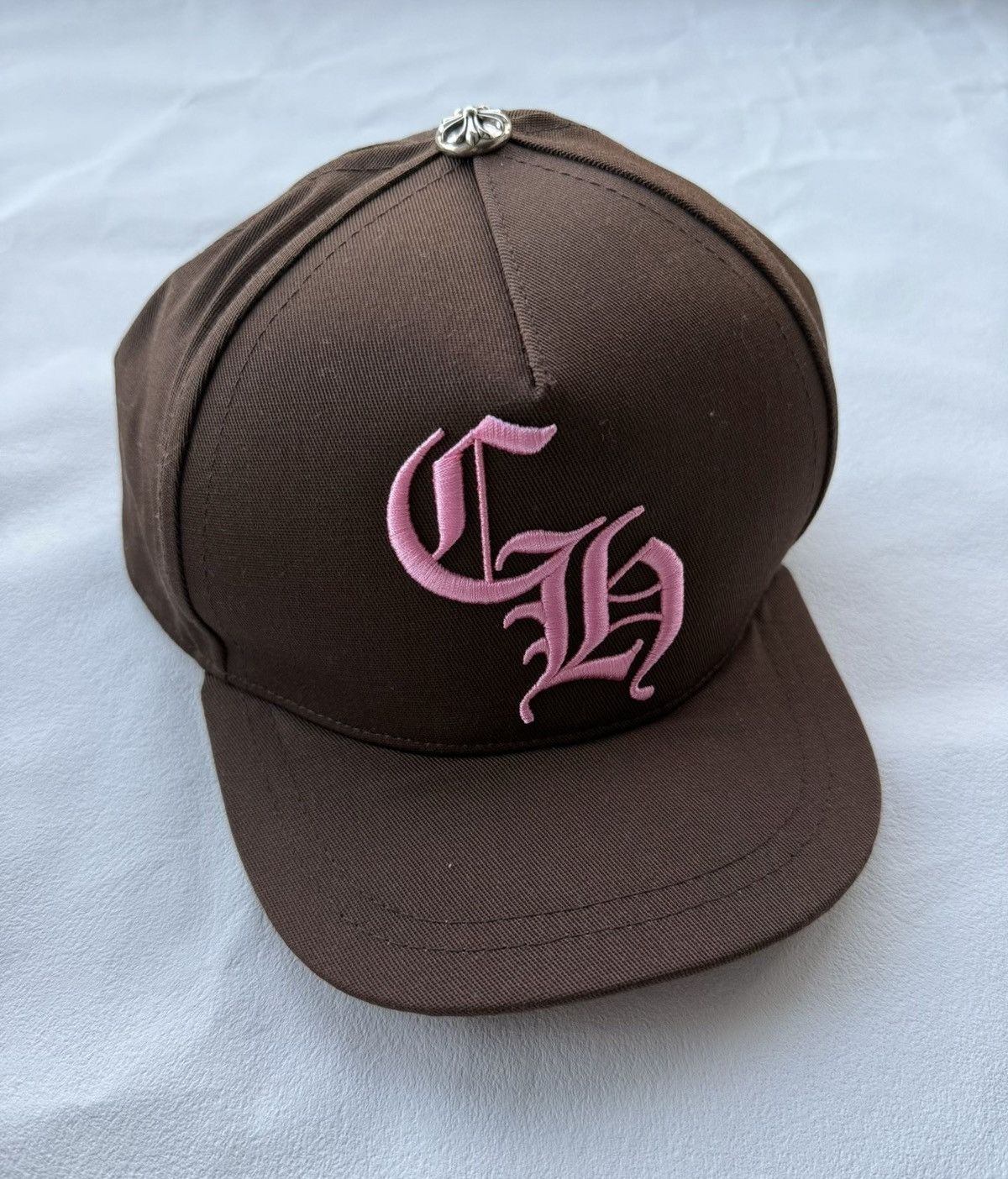 Chrome Hearts CHROME HEARTS Size OS Brown and pink embroidered logo Sansk Size ONE SIZE - 1 Thumbnail