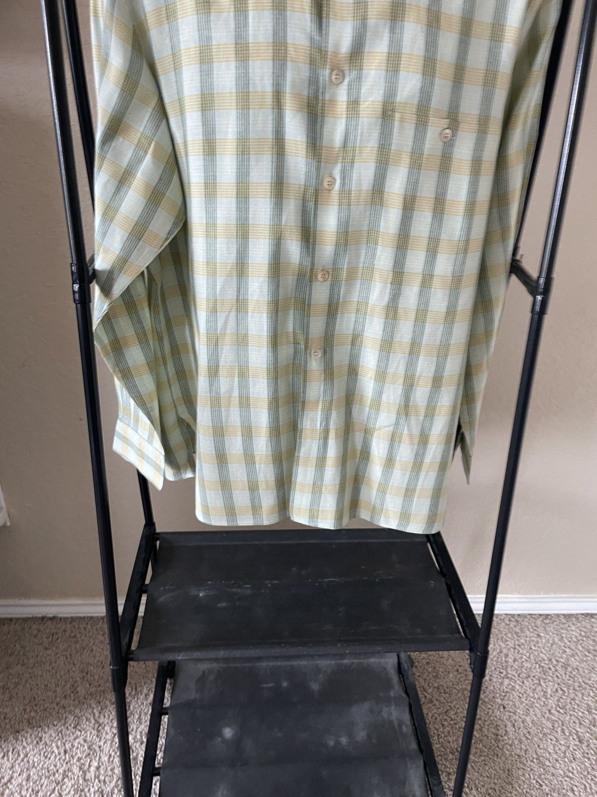 Ermenegildo Zegna Banded Collar one pocket plaid shirt Size US L / EU 52-54 / 3 - 4 Thumbnail