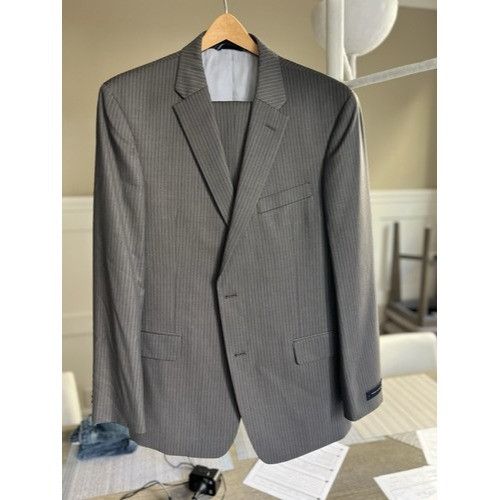 Tommy Hilfiger New TOMMY HILFIGER 100% WOOL Full SUIT 46R Size 46R - 8 Thumbnail