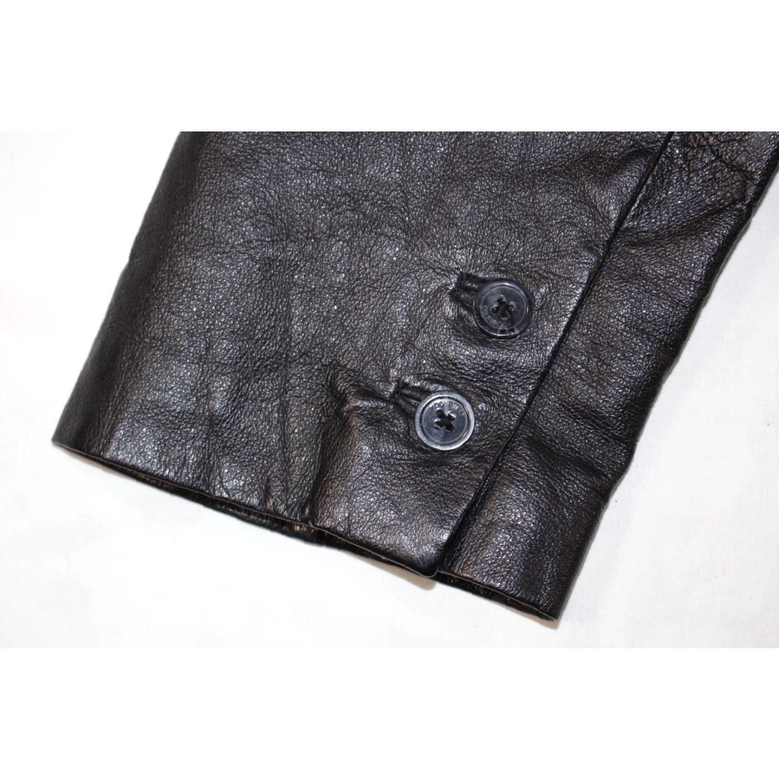 Vintage Colebrook & Co. Leather Coat Jacket Women's M Black Collared Lined Size M / US 6-8 / IT 42-44 - 8 Thumbnail