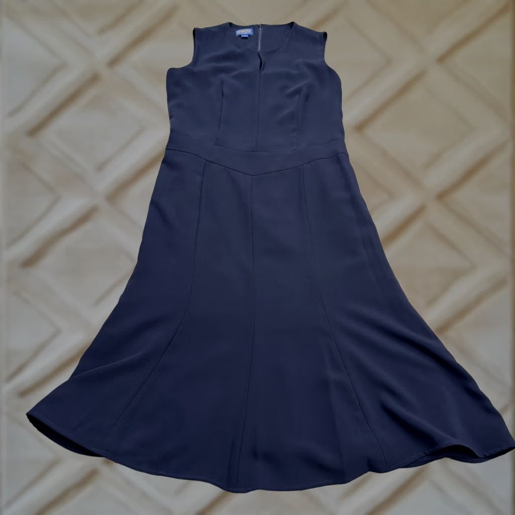 Pendleton Pendleton Womens Dress Midi A-Line Fit & Flare Navy Blue Sleeveless 6 Size Regular Classic Size M / US 6-8 / IT 42-44 - 1 Thumbnail