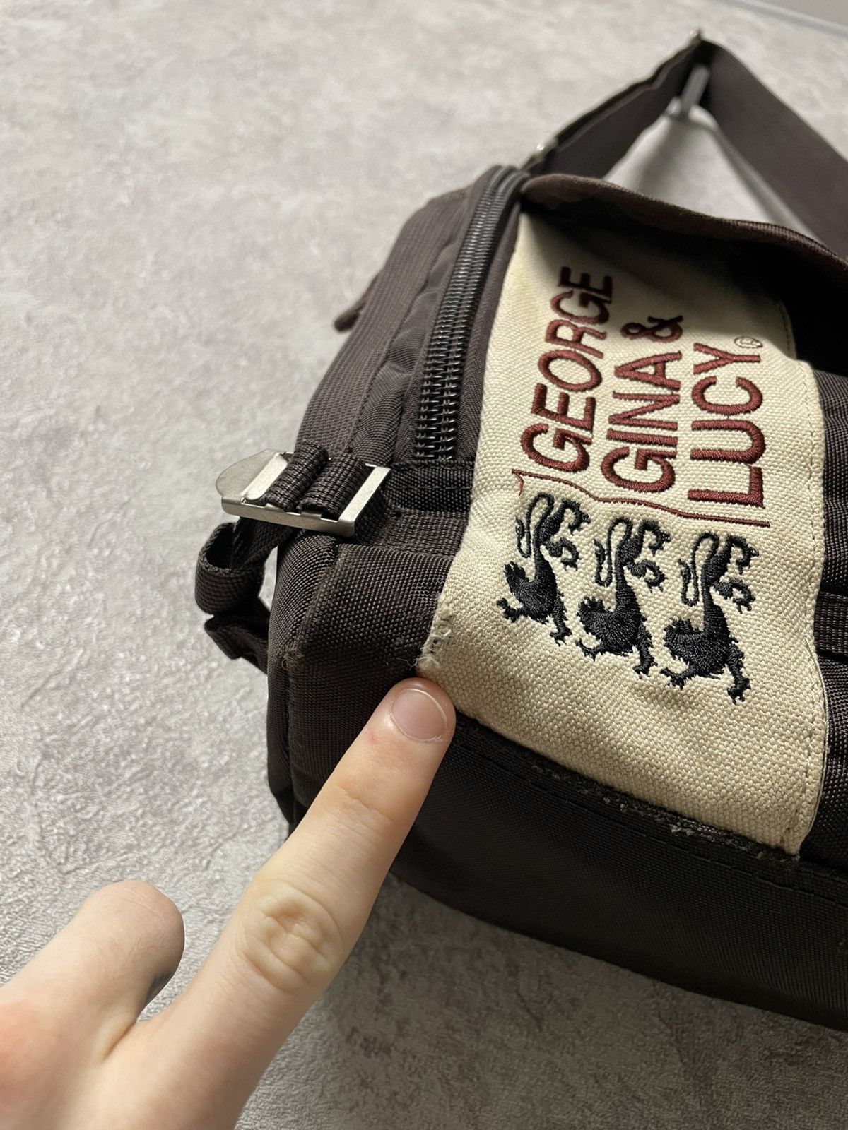 Vintage GGL George Gina Lucy Brown Shoulder Bag Mr.Postman Japanese Size ONE SIZE - 10 Thumbnail