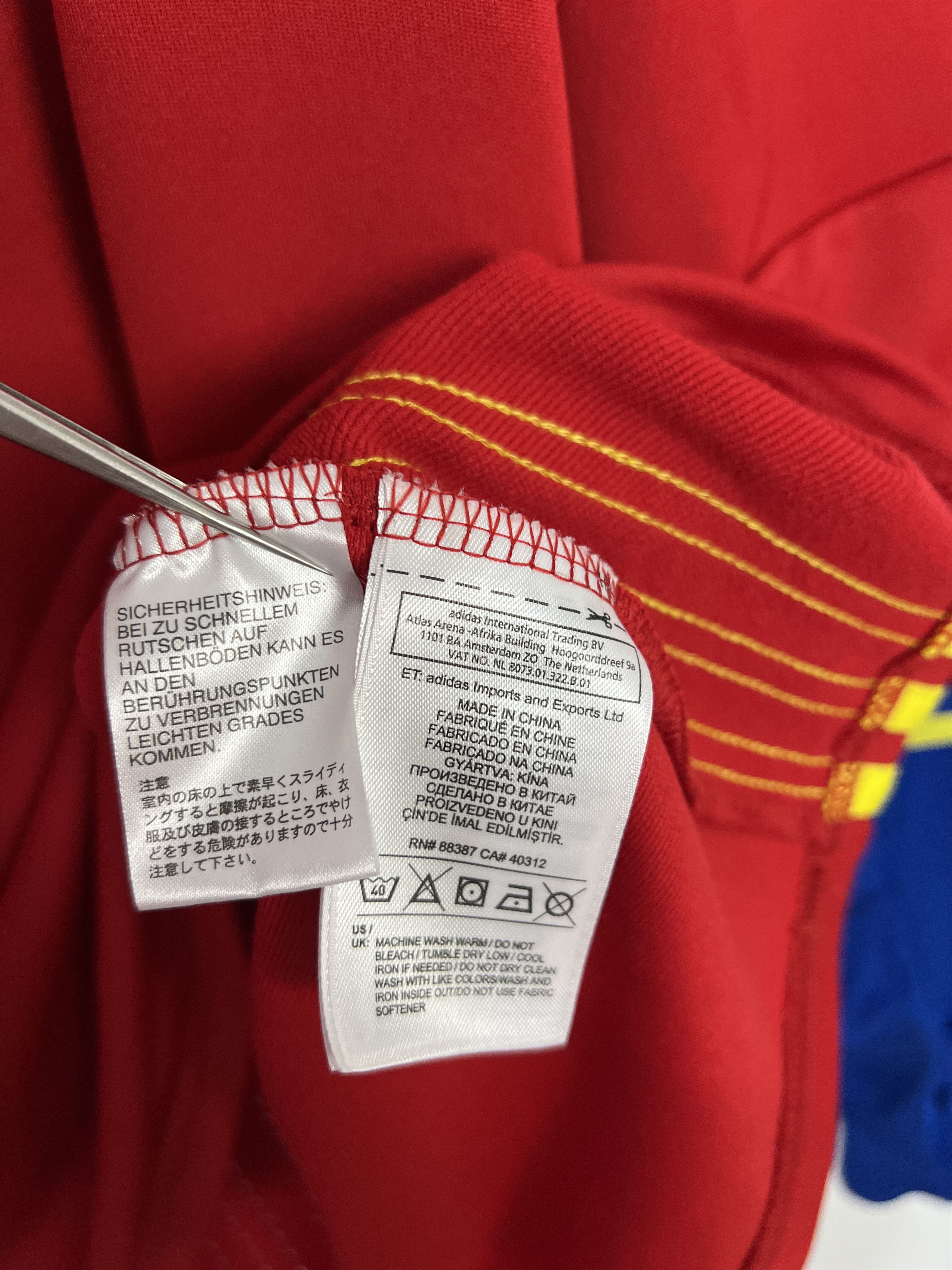 Adidas Adidas Spain Football Train Sweatshirt Soccer Track Top Size US M / EU 48-50 / 2 - 9 Thumbnail