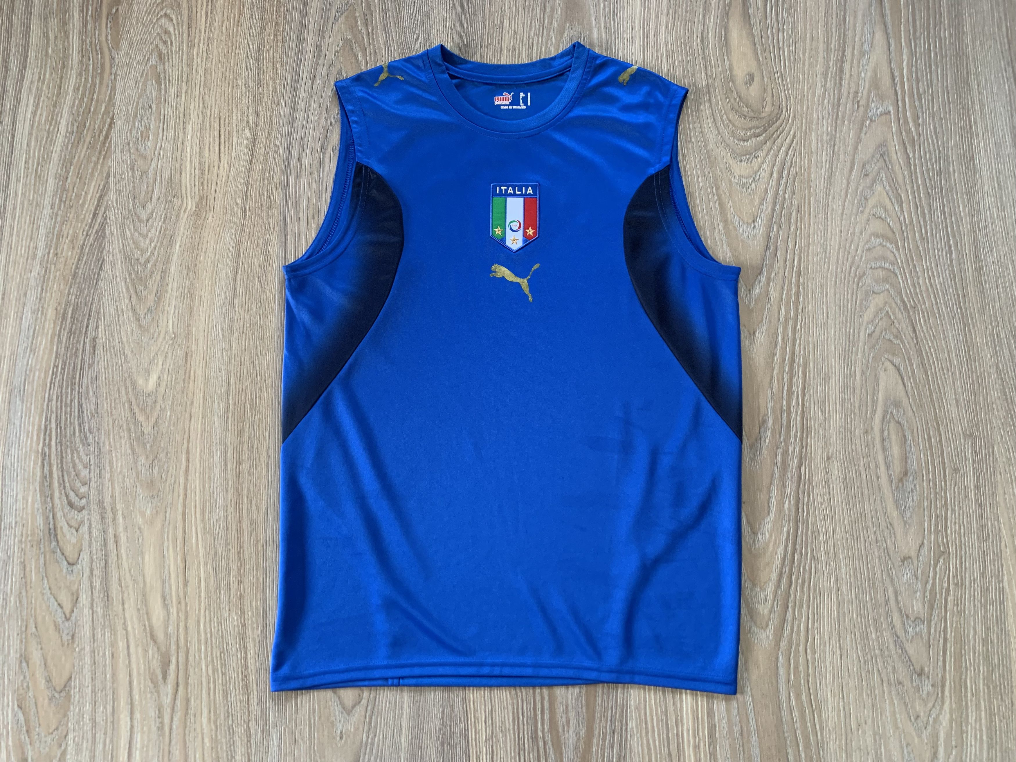 Puma Vintage Puma Italia Sleeveless Training T-Shirt Size US M / EU 48-50 / 2 - 2 Thumbnail