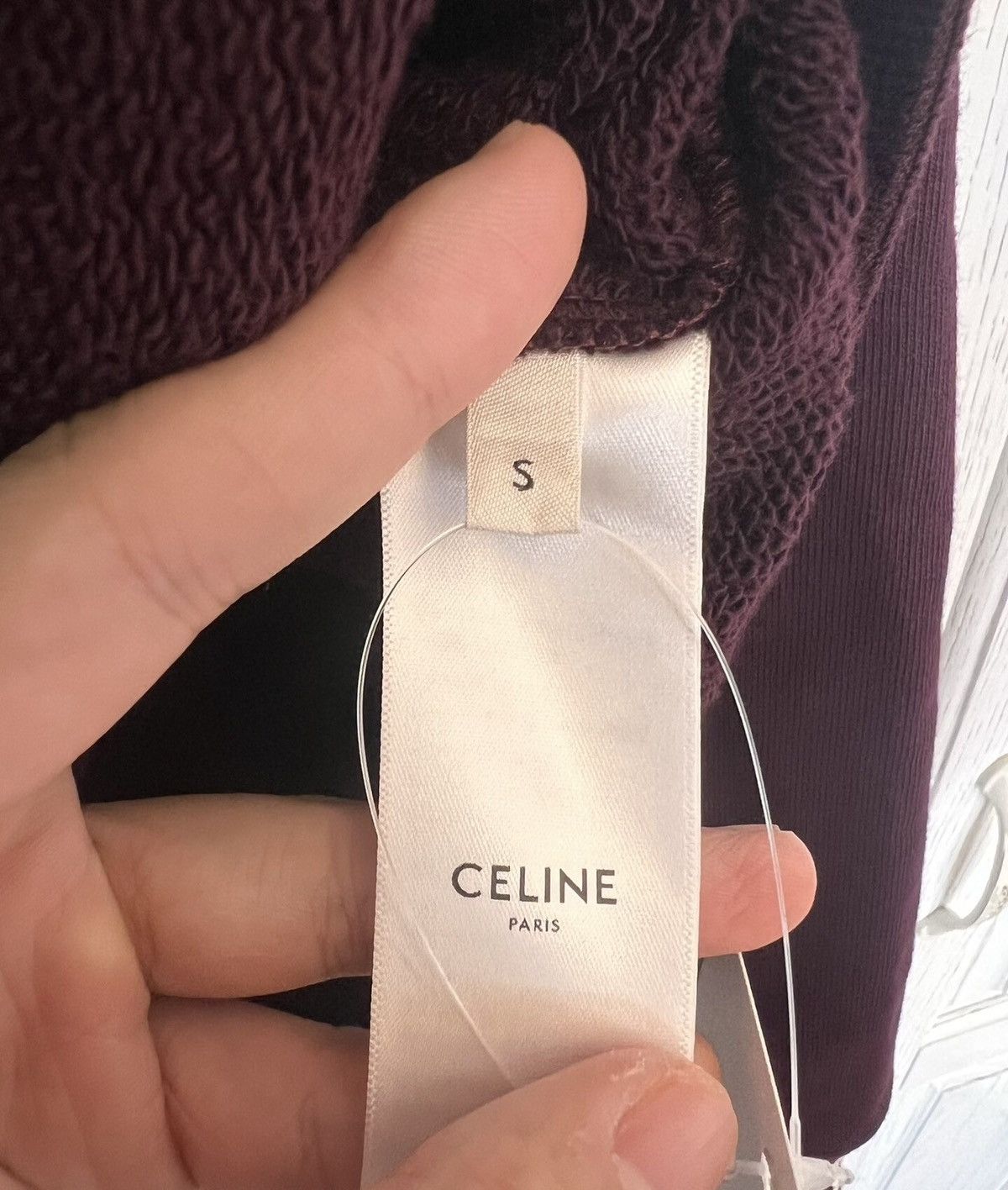 Celine Brand New CELINE Striped Hem Logo Print Baseball Jacket Size US S / EU 44-46 / 1 - 3 Thumbnail