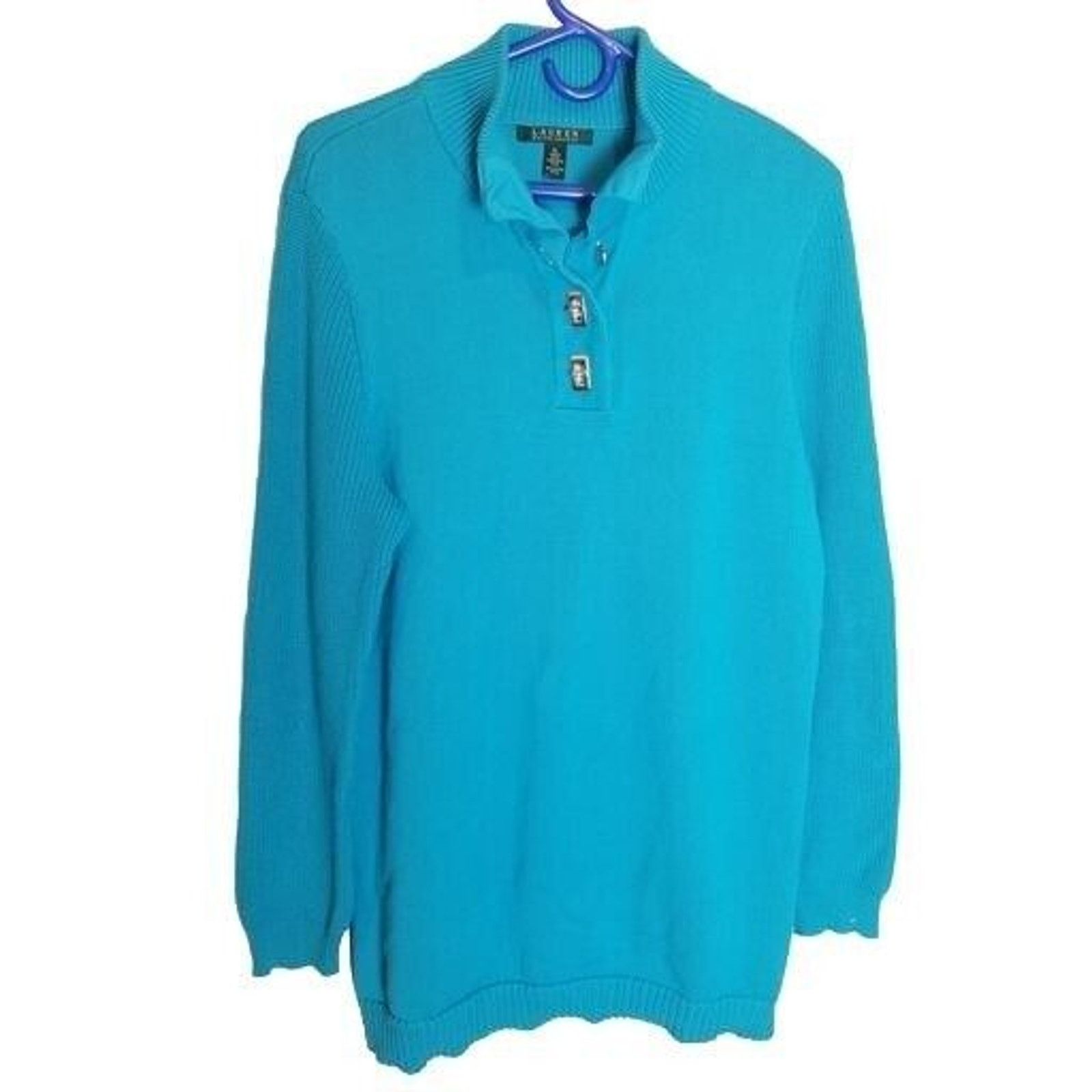 Lauren Ralph Lauren Lauren Ralph Lauren Womens Pullover Sweater XL Toggle Cotton Size XL / US 12-14 / IT 48-50 - 1 Thumbnail