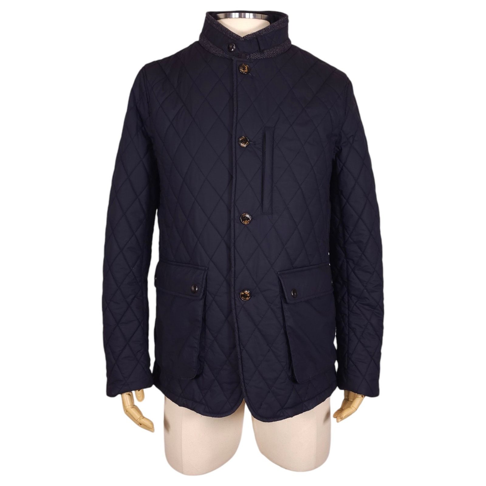 Ted Baker Ted Baker Men's Garyen Quilted Jacket Navy Blue Sz 5 Size US XL / EU 56 / 4 - 1 Thumbnail