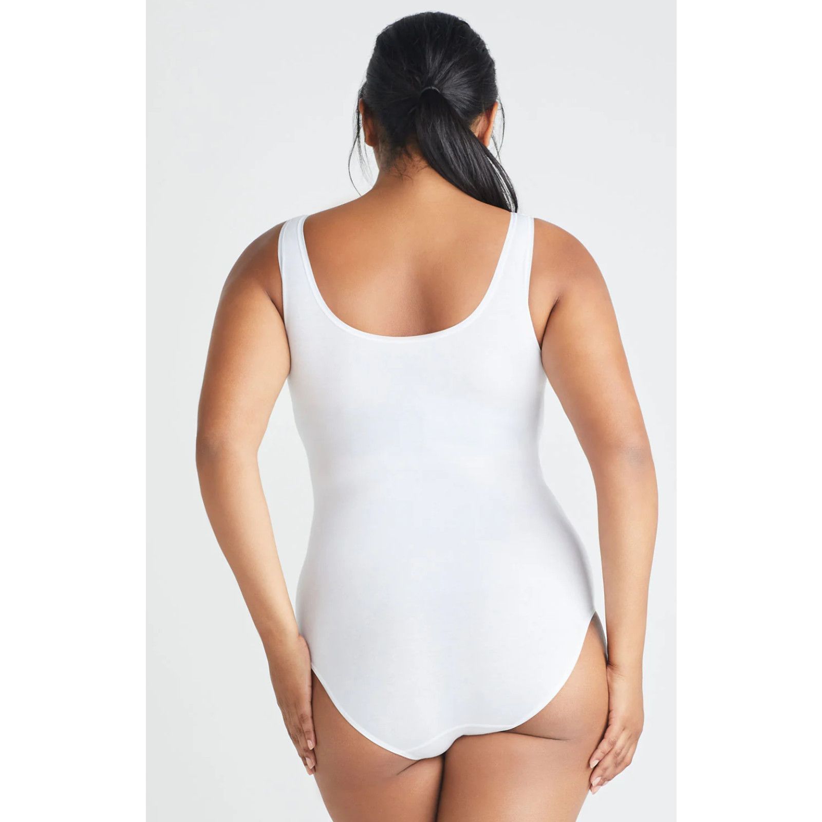 Other Yummie Ruby Shaping Full Back Bodysuit Cotton 2X/3X YT5-200 Size XXL / US 16-18 / IT 52-54 - 3 Thumbnail