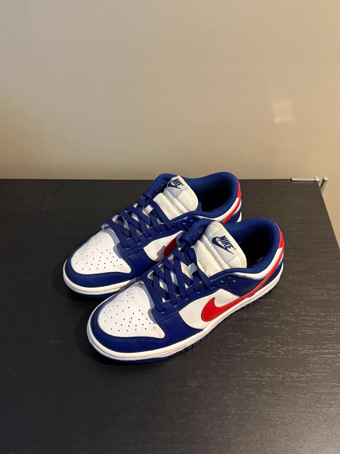 Nike Nike Dunk Low "White and University Red" Ｑ20 Size US 8 / IT 38 - 1 Thumbnail