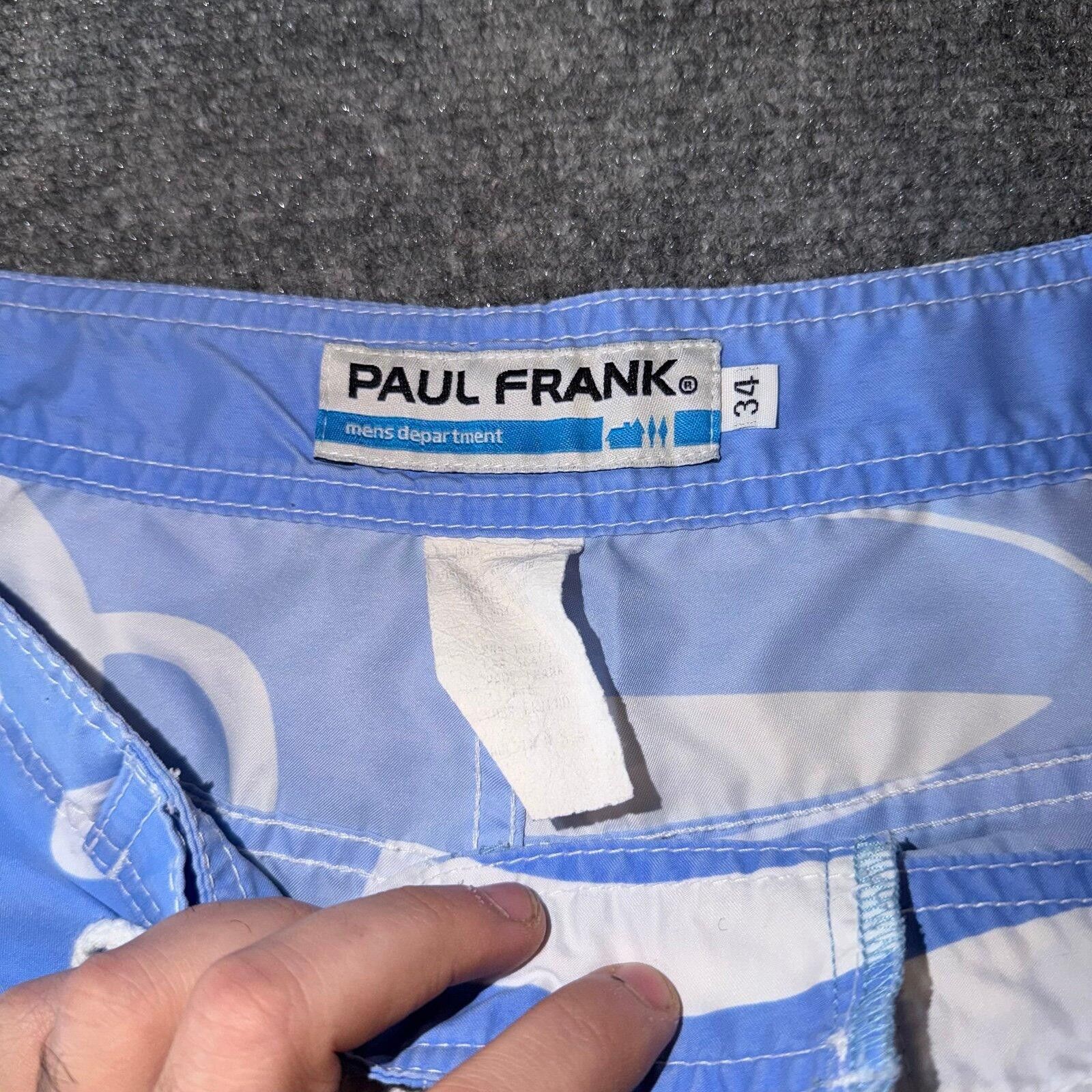 Paul Frank Paul Frank Baby Blue AOP Surf Boarf Shorts Mens LG Vtg y2k Size US 34 / EU 50 - 3 Thumbnail