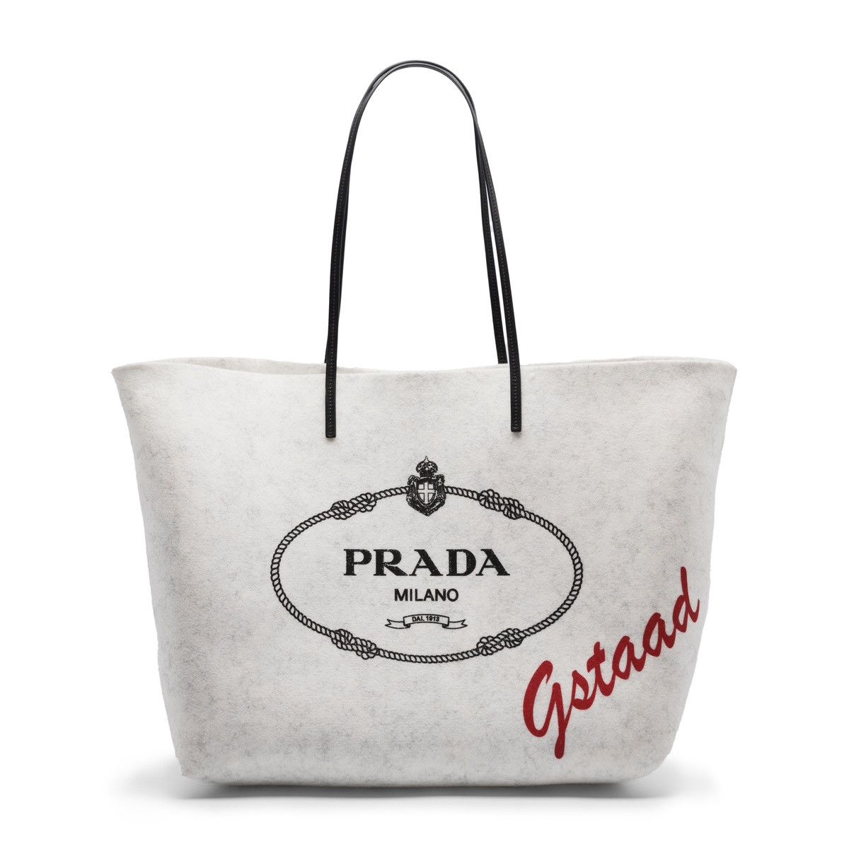 Prada Prada grey felt tote bag Size ONE SIZE - 6 Thumbnail