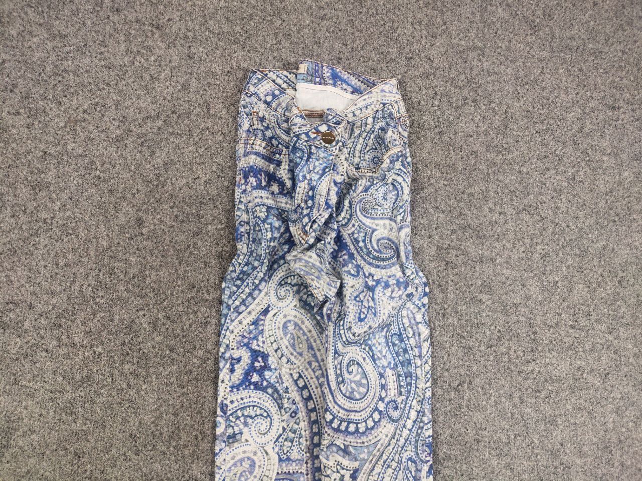 Etro Etro Milano Design Art Pattern Paisley Slim Fit Denim Jeans Size 30" / US 8 / IT 44 - 4 Thumbnail