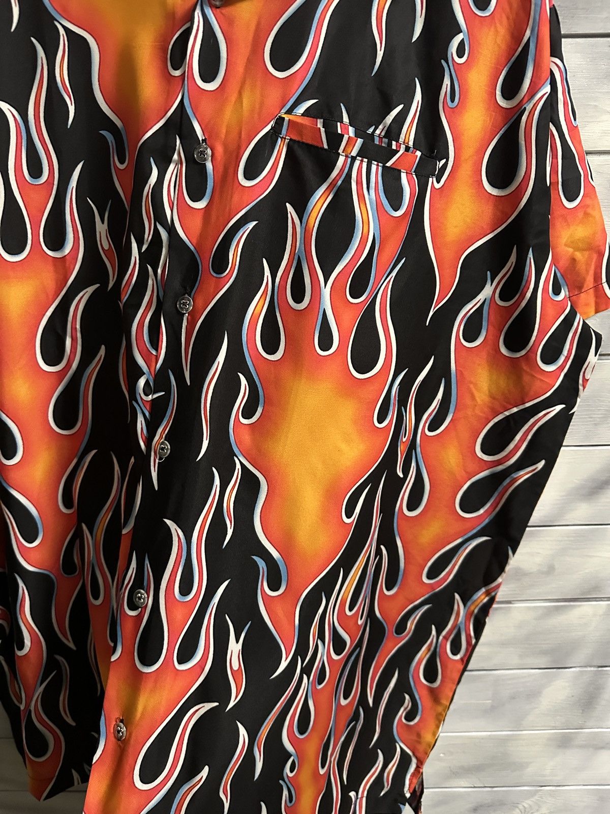 Other Rare Vintage Fire Shirt Y2K Japan Style Size Xl-XXL. Size US XXL / EU 58 / 5 - 4 Thumbnail
