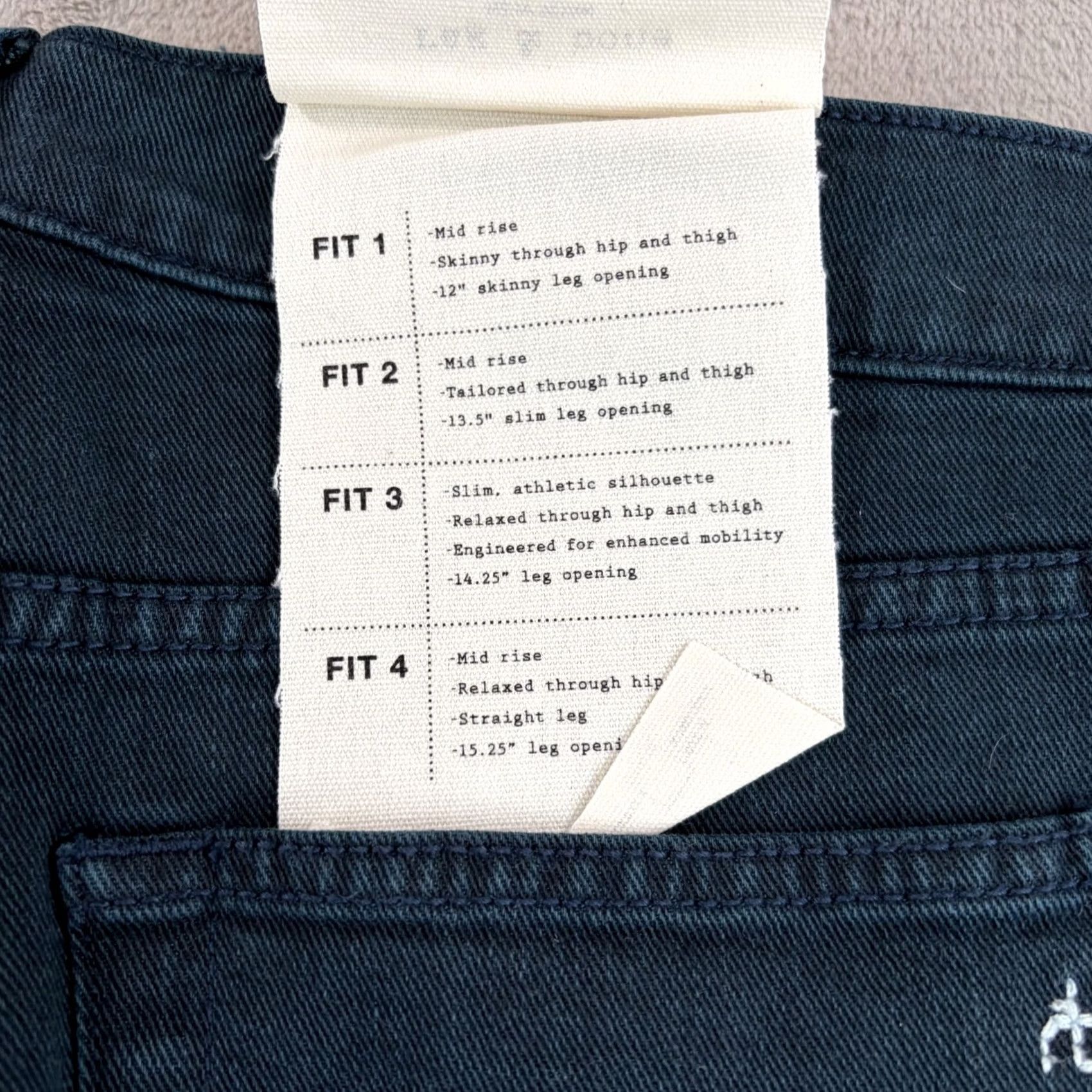 Rag & Bone rag & bone Jeans in Reflecting Pond Men 29x27 NWT Slim Stretch denim 5-Pocket Skinny Mid Rise Adult Regular Size US 29 - 6 Thumbnail