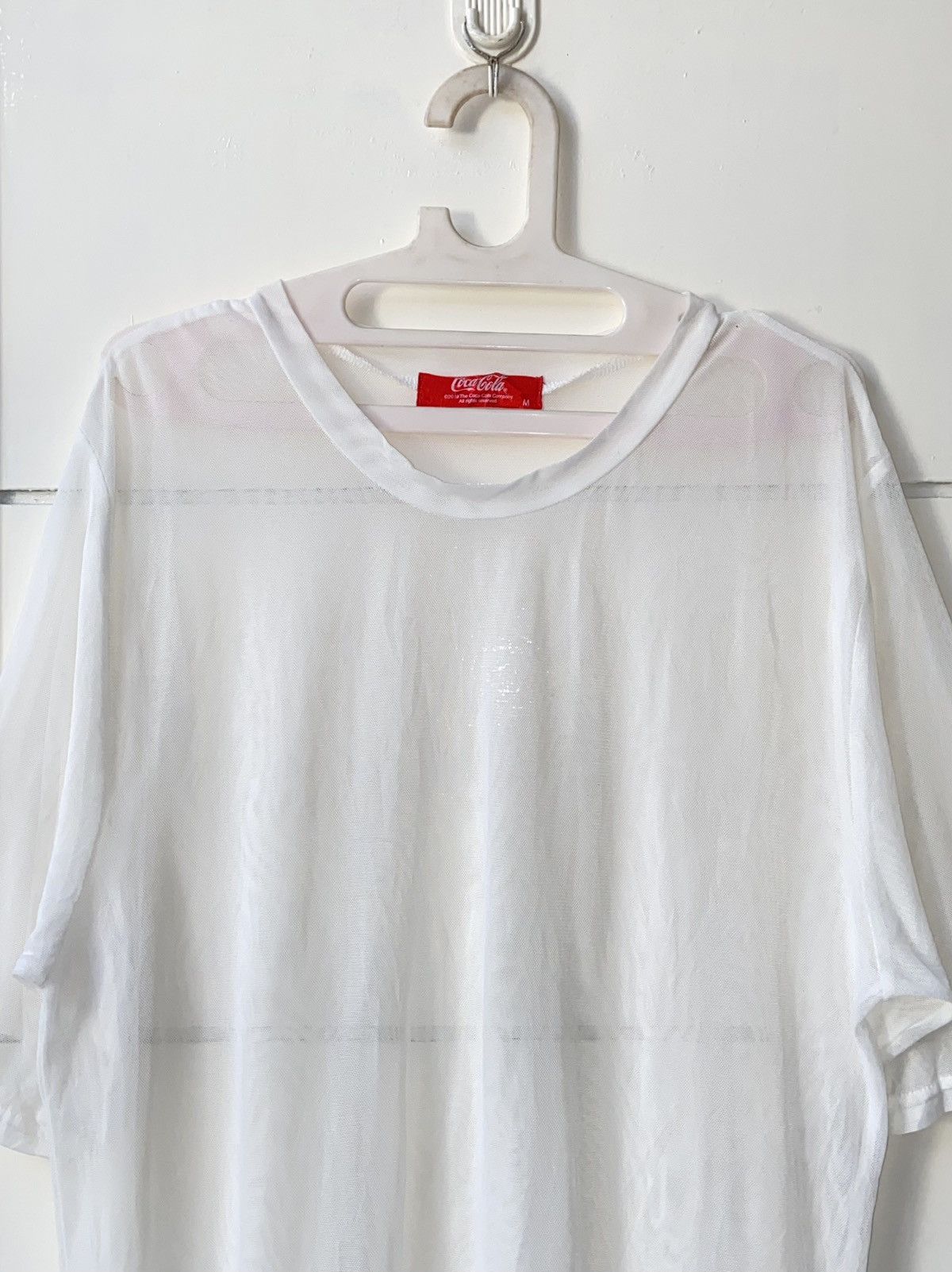 Coca Cola COCA COLA White Mesh T-shirt Size US M / EU 48-50 / 2 - 2 Thumbnail