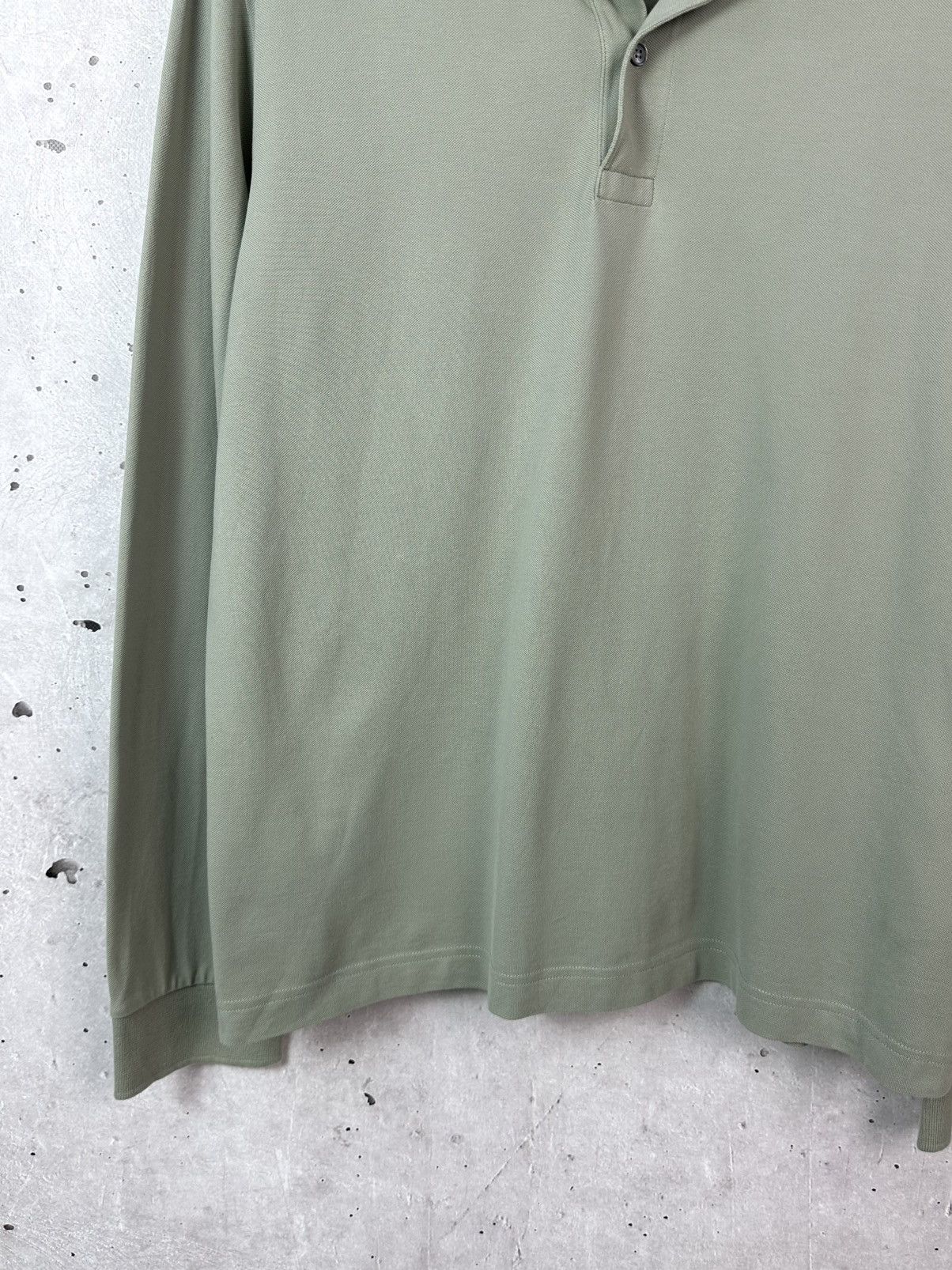Arket Arket Light Green Cotton Long Sleeve Men’s Polo Size US L / EU 52-54 / 3 - 5 Thumbnail
