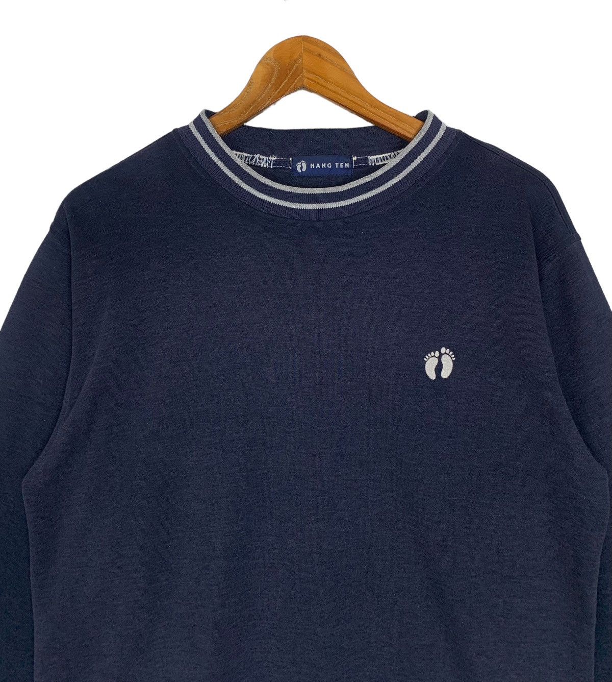Hang Ten Vintage Hang Ten Loangboard Surferclothing Streewear Crewnec Size US M / EU 48-50 / 2 - 3 Thumbnail