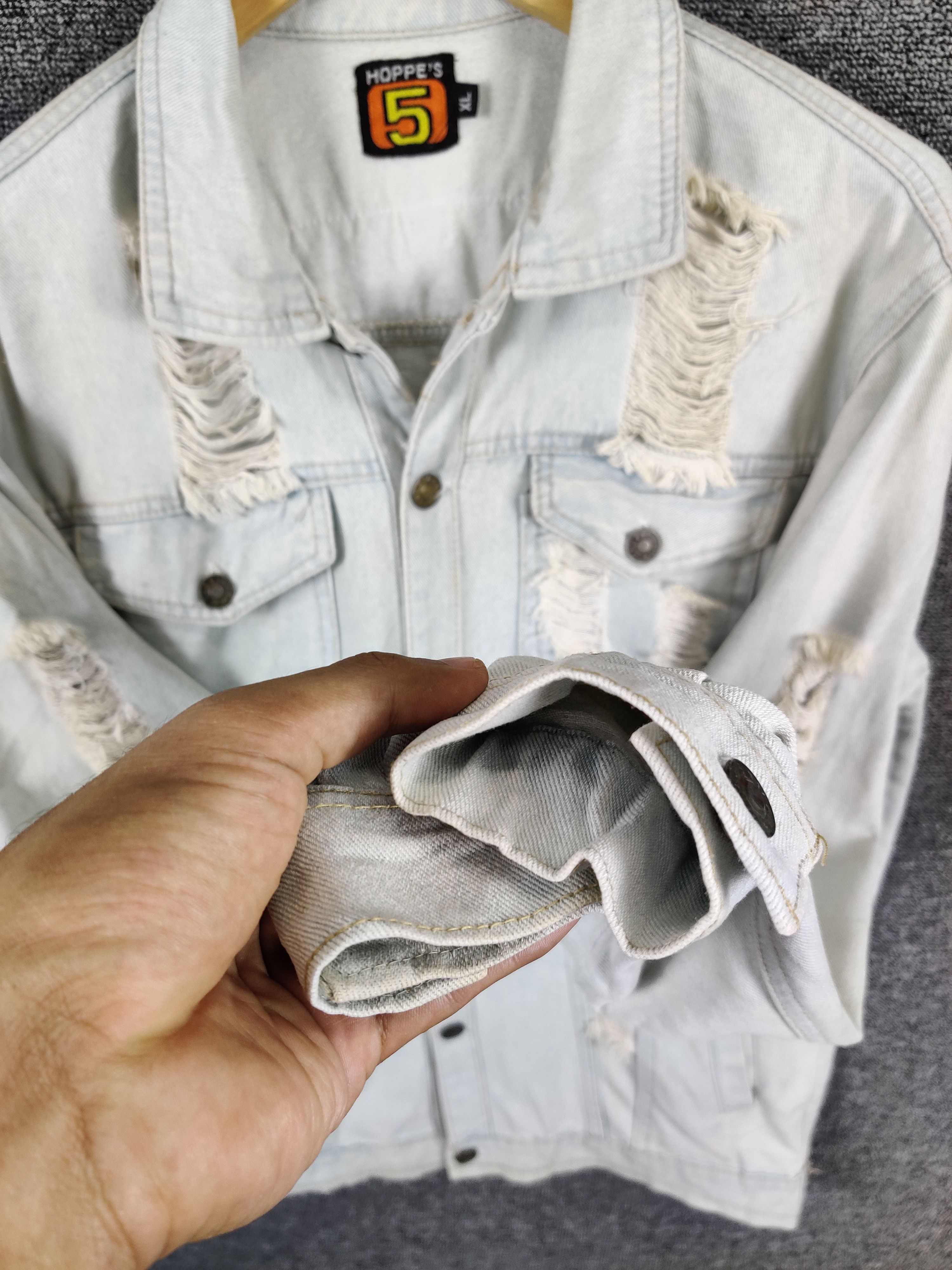 Vintage Vintage Thrashed Mettalica Distressed Denim Jacket Size US XL / EU 56 / 4 - 11 Thumbnail
