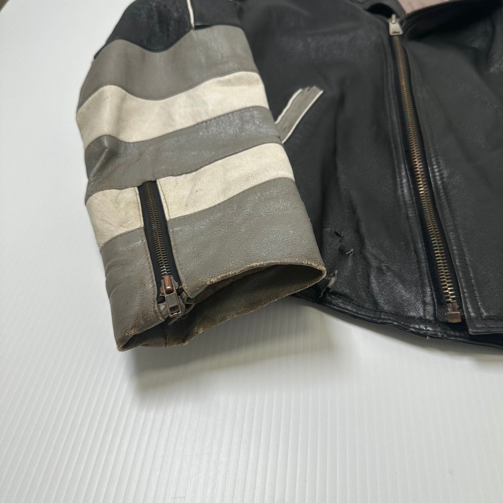 Pro Player Vintage Pro Player Oakland Raiders Leather Moto NFL Jacket M Size US M / EU 48-50 / 2 - 8 Thumbnail