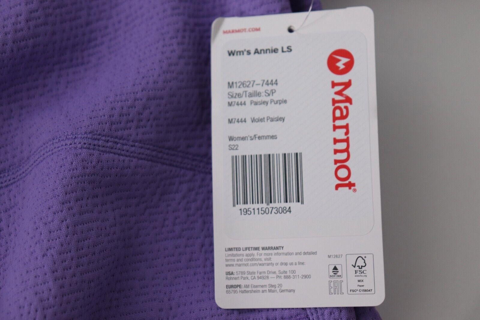 Marmot Marmot Women Small Paisley Purple Pullover Sweatshirt NWT Size S / US 4 / IT 40 - 8 Thumbnail