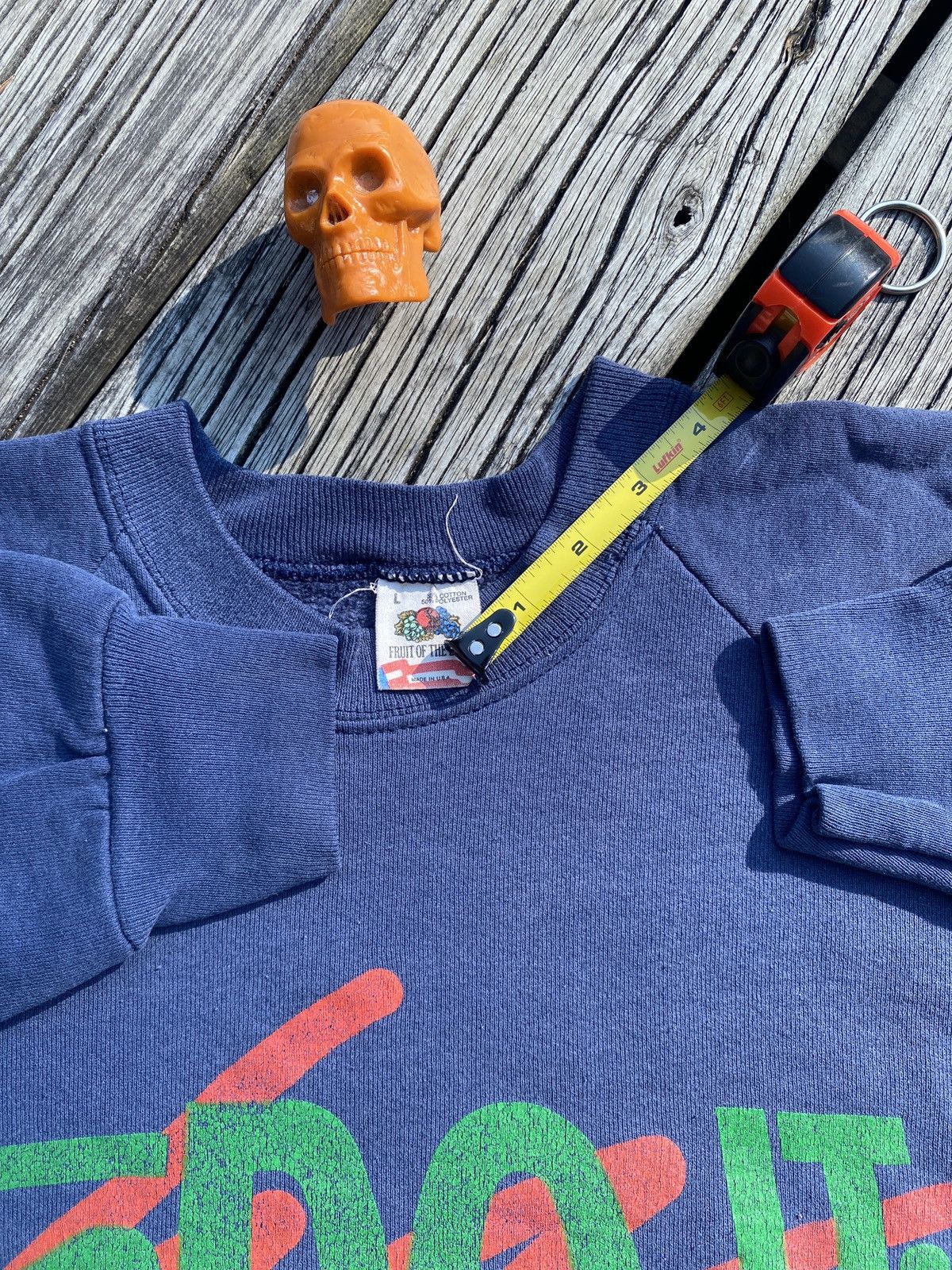 Fruit Of The Loom × Vintage 90s Nike Challenge Court art print sweatshirt sz L Size US L / EU 52-54 / 3 - 3 Thumbnail