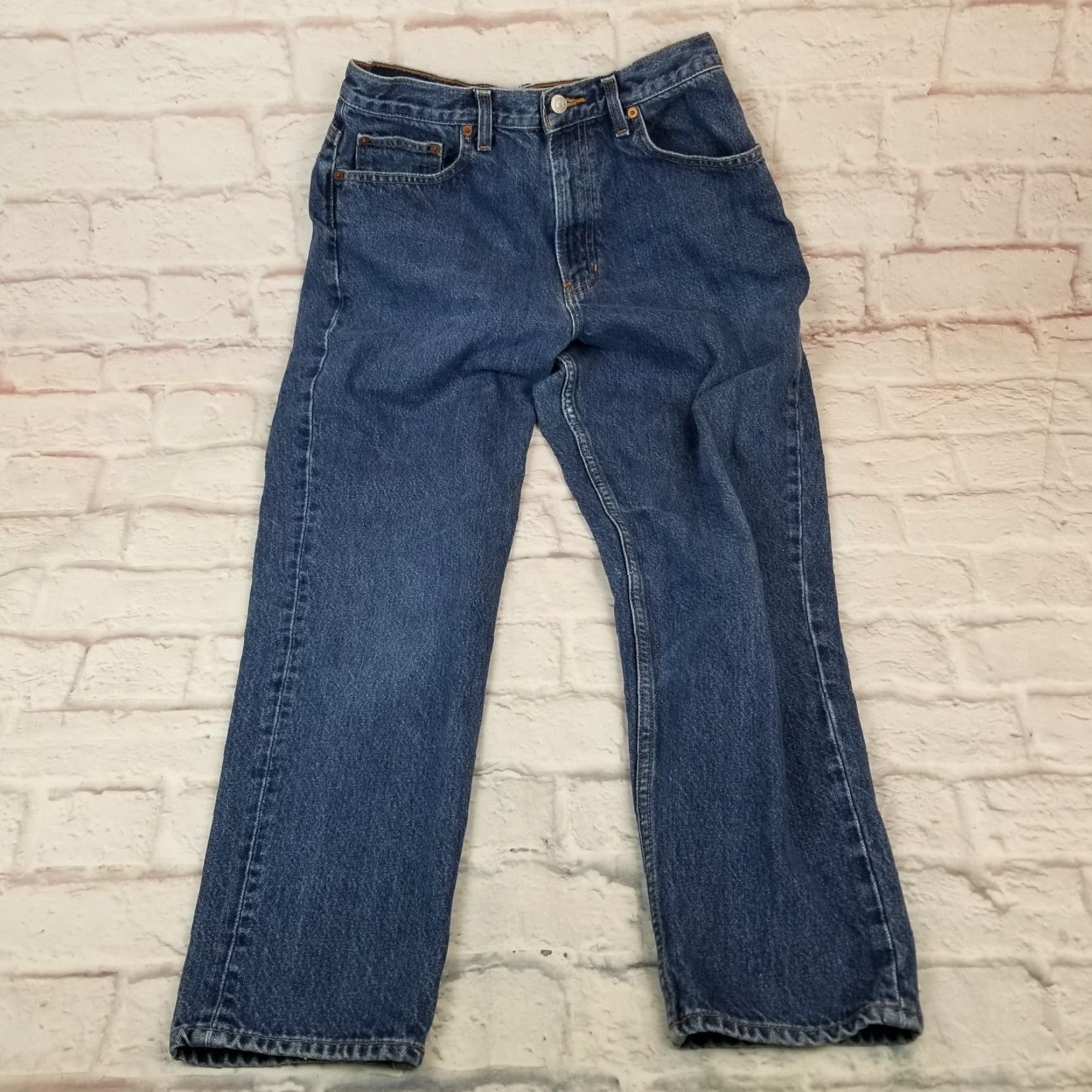 Gap GAP Classic Womens Jeans Blue 100% Cotton High Rise Denim Straight Leg Size 30W Size 30" / US 8 / IT 44 - 4 Thumbnail