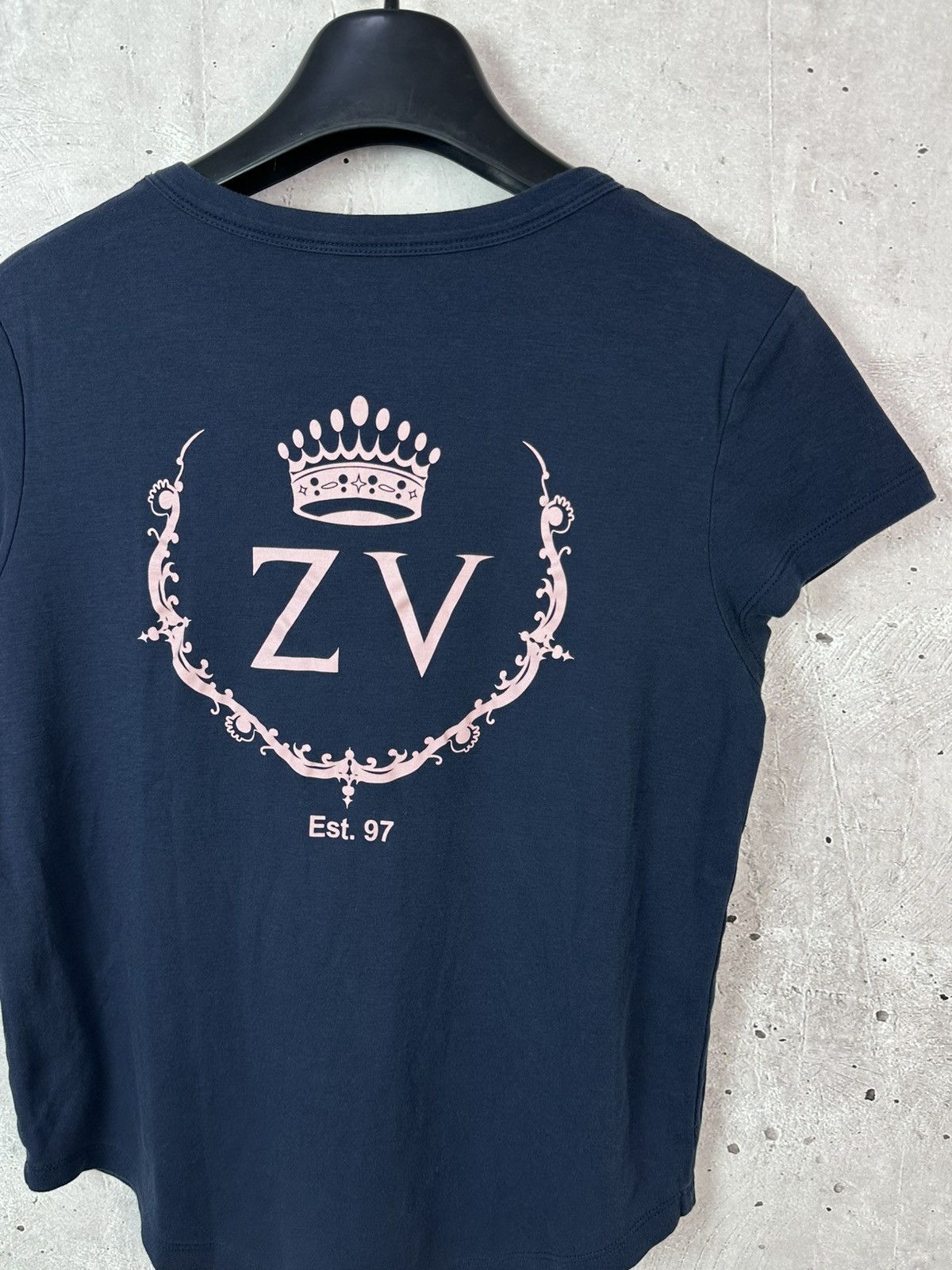 Zadig & Voltaire Zadig&Voltaire Navy Blue Cotton V-neck Short Sleeve T-shirt Size S / US 4 / IT 40 - 7 Thumbnail